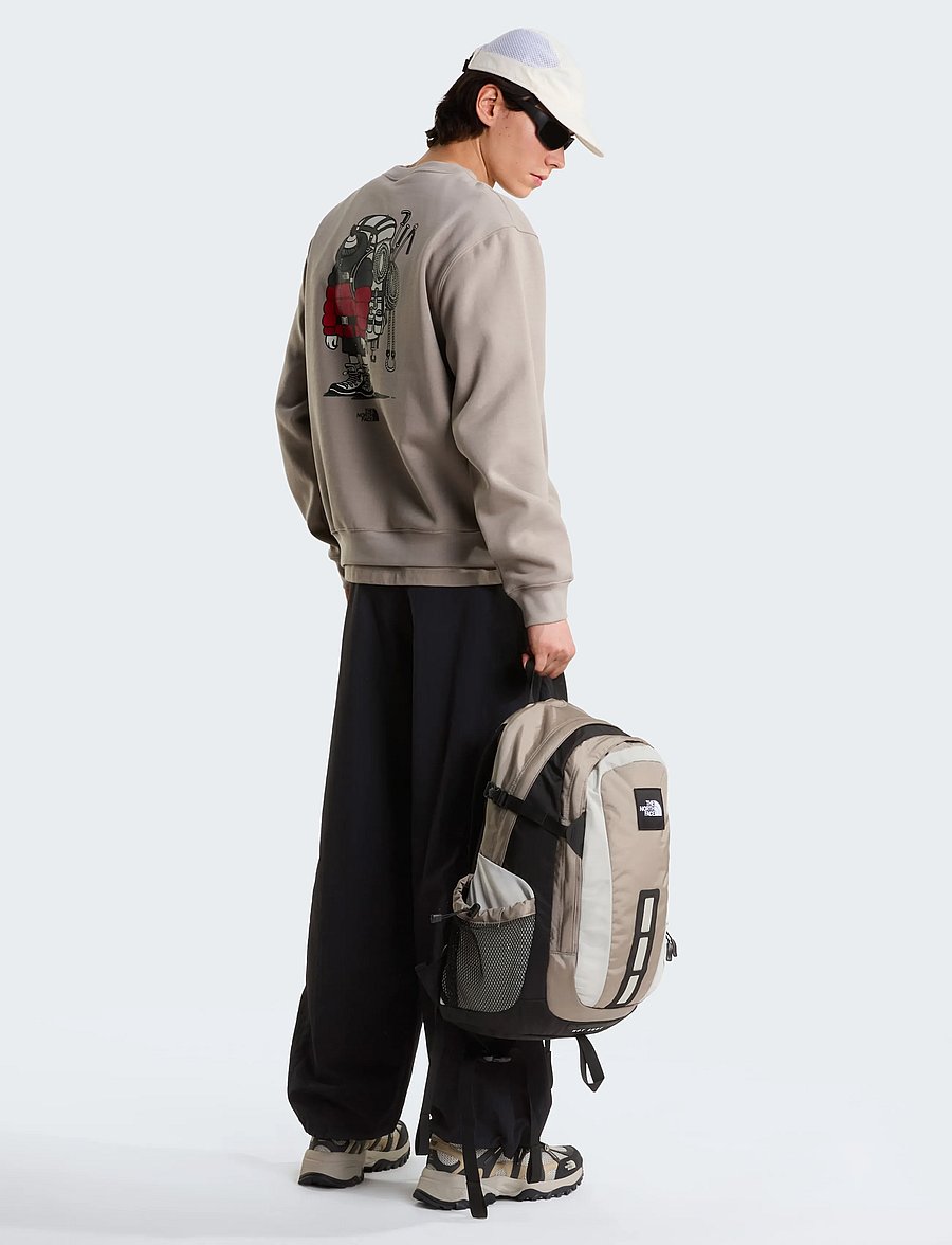 The North Face - U GEAR UP GET OUT RLX CREW-GRAPHIC - alussärgid - stone slab - 4