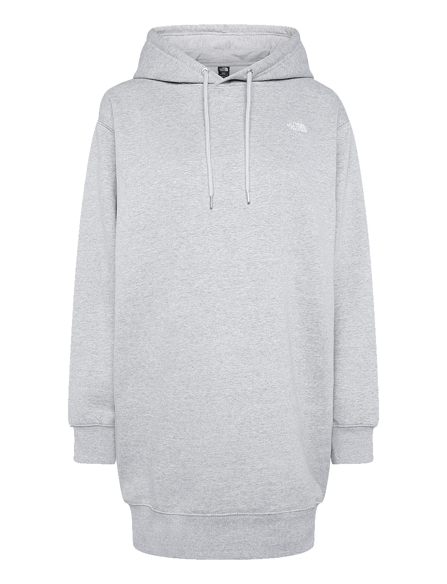 The North Face - W ESSENTIAL SD RLX HOODED DRESS - dresses & skirts - tnf pale grey heather - 1