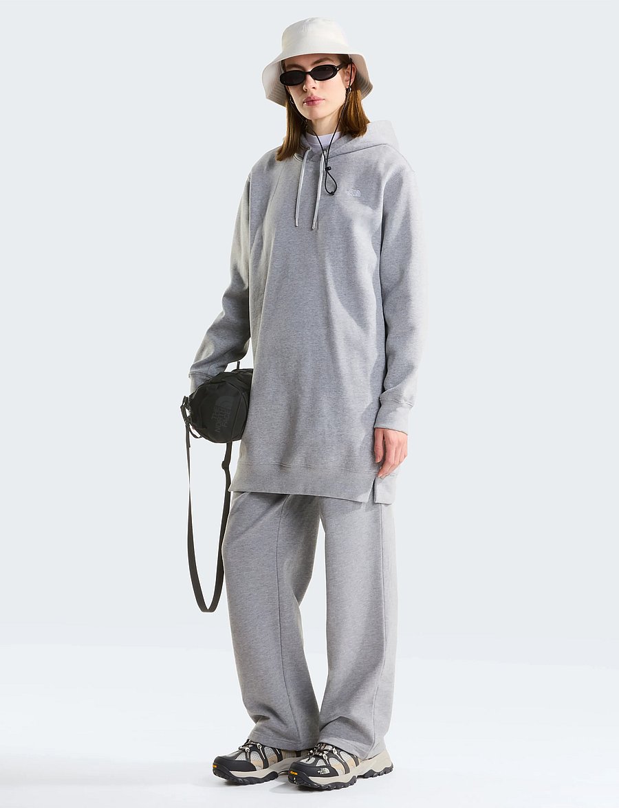 The North Face - W ESSENTIAL SD RLX HOODED DRESS - dresses & skirts - tnf pale grey heather - 3