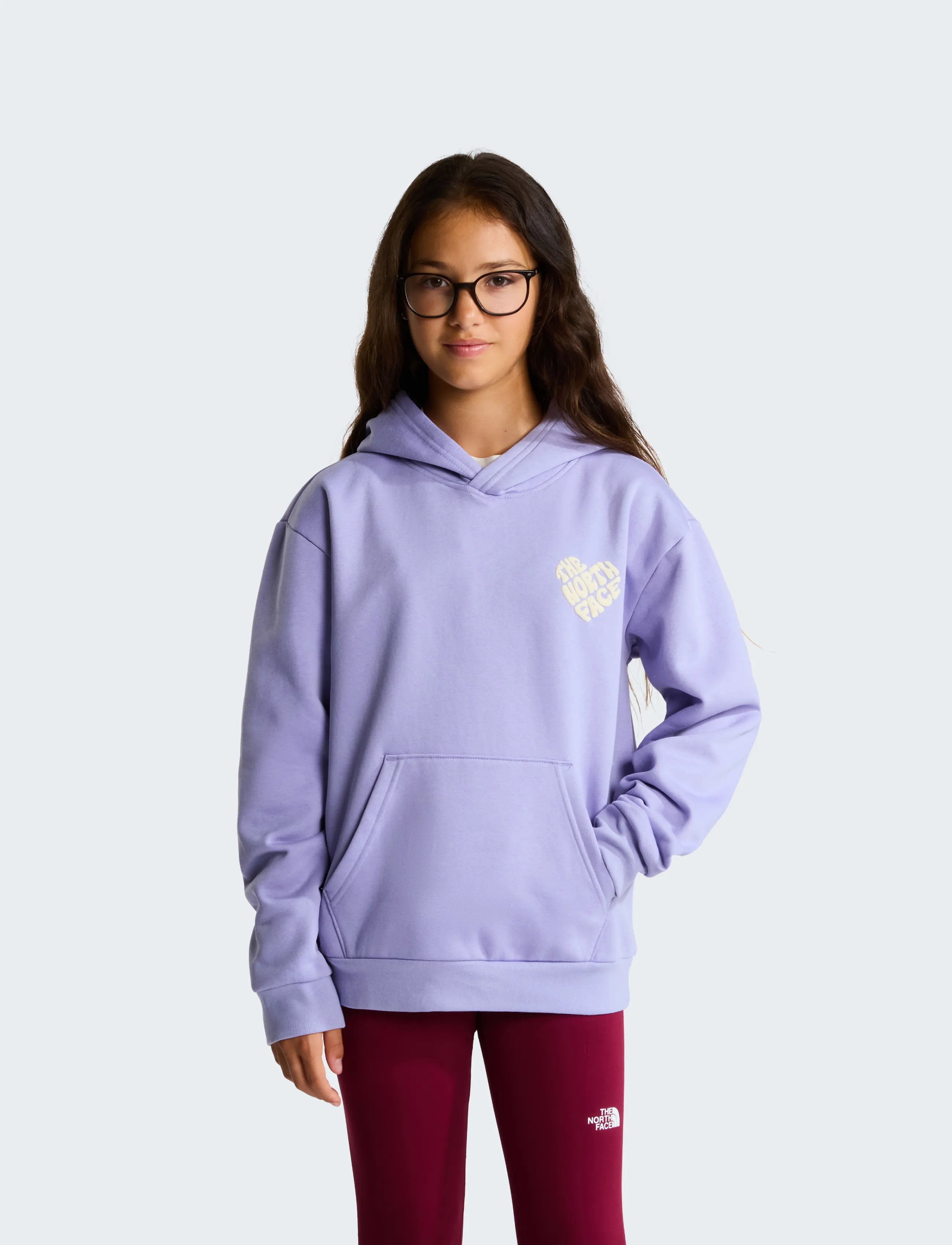 The North Face TEEN G BRAND PROUD RELAXED HOODIE - GRA - Sweatshirts & Huvtröjor - PALE PLUM / purple