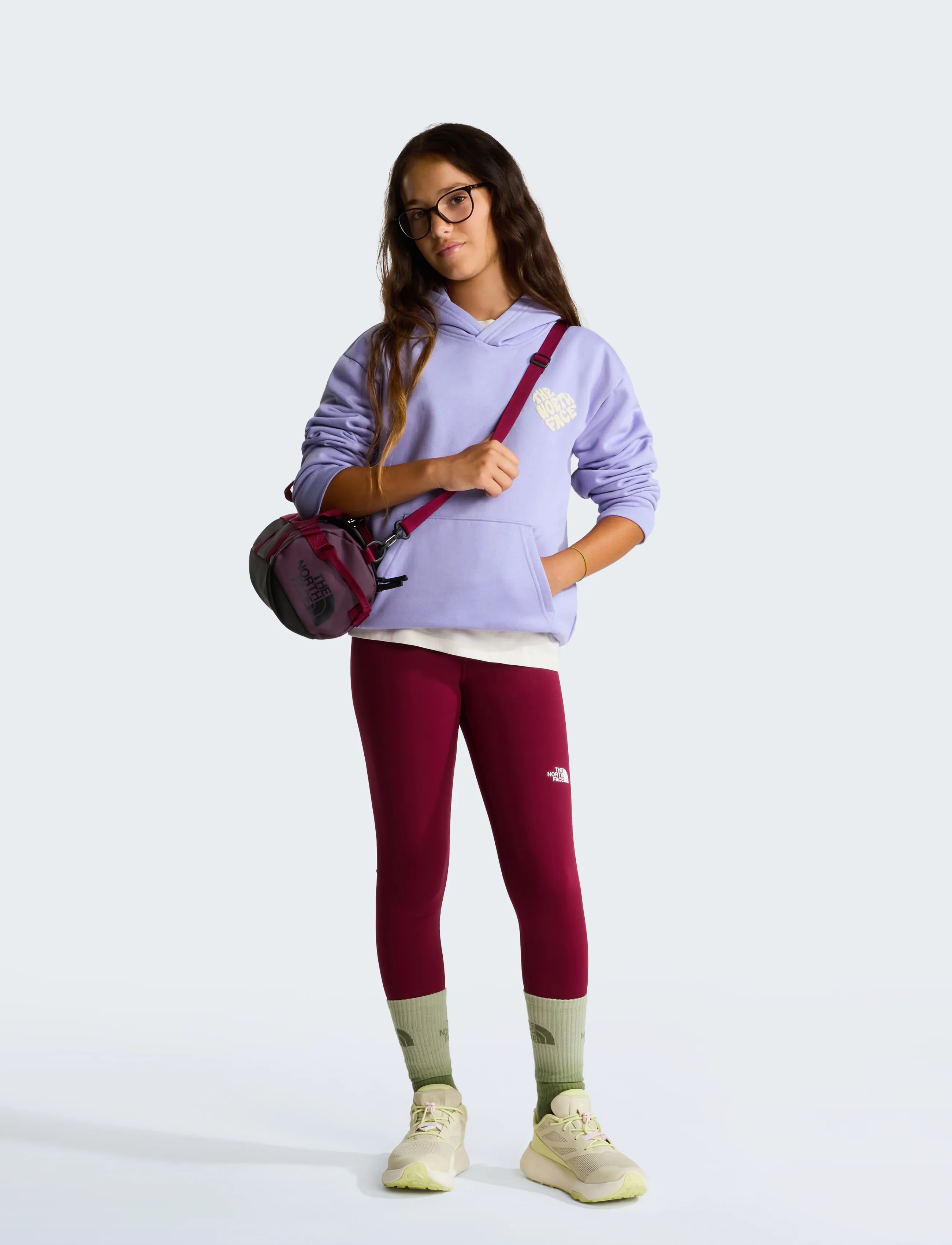 The North Face - TEEN G BRAND PROUD RELAXED HOODIE - GRA - huvtröjor - pale plum - 3
