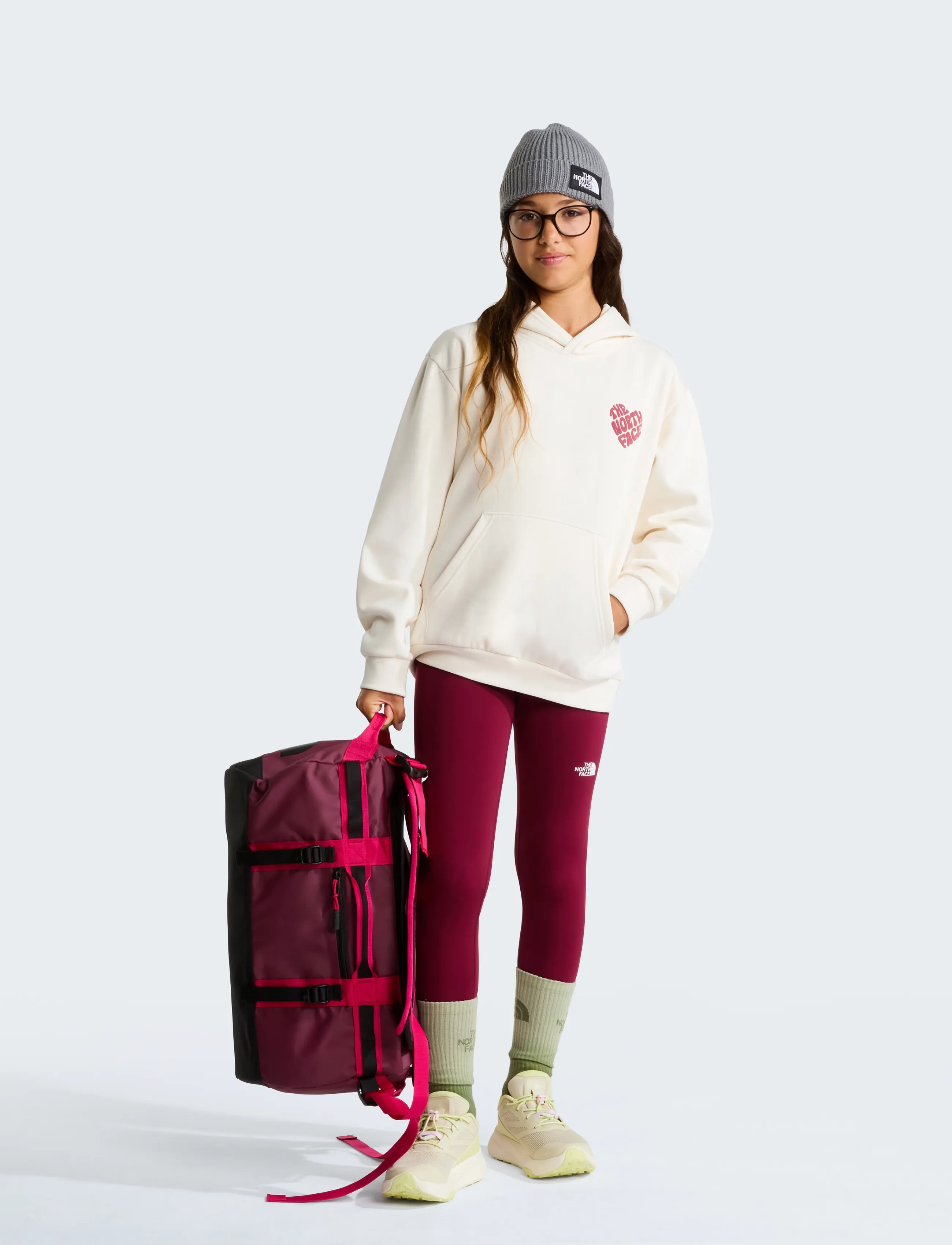 The North Face - TEEN G BRAND PROUD RELAXED HOODIE - GRA - white dune - 3