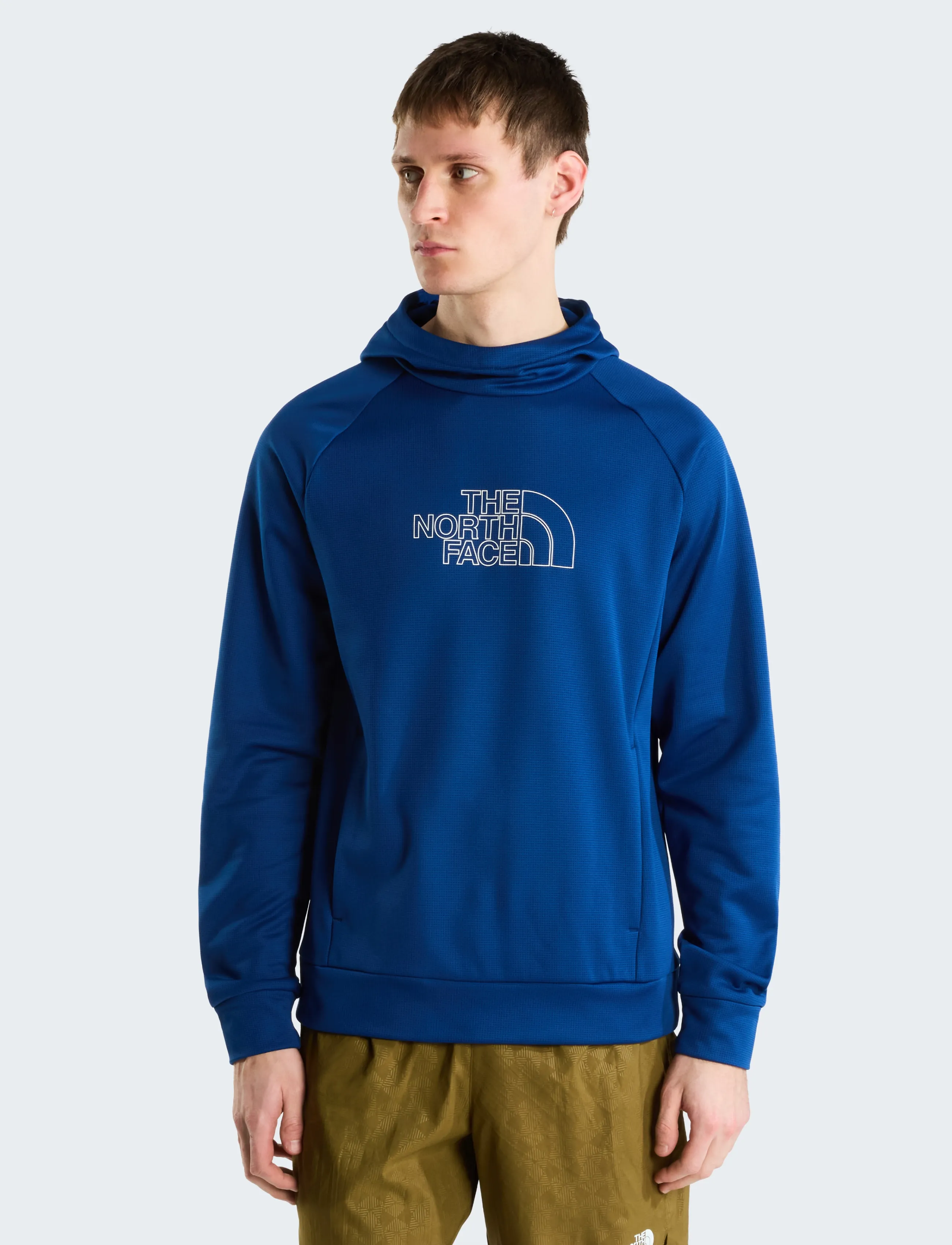 The North Face M REAXION 2.0 HOODED SWEATER-GRAPHIC - Sporta džemperi - ESTATE BLUE DARK HEATHER / navy