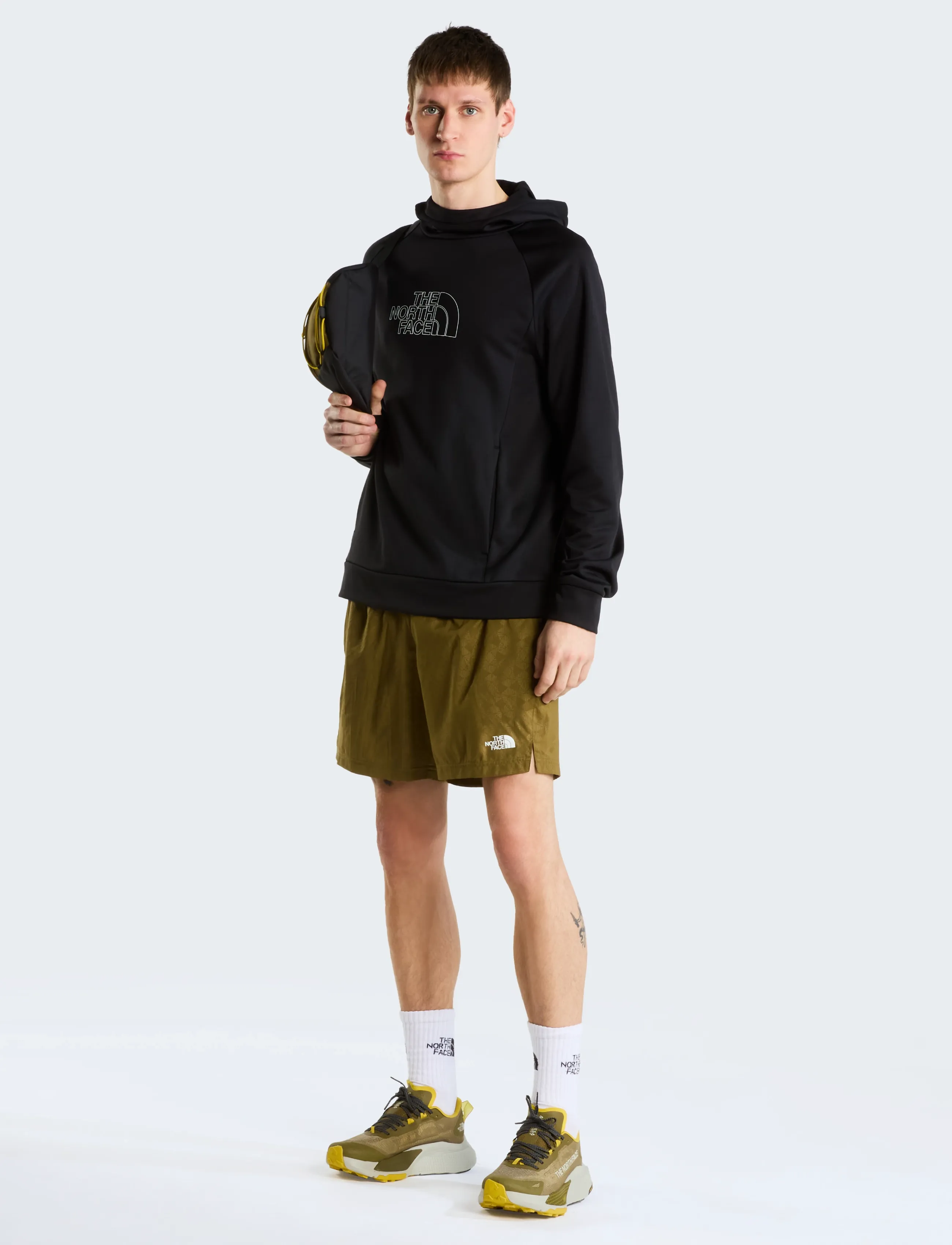 The North Face - M REAXION 2.0 HOODED SWEATER-GRAPHIC - tnf black dark heather - 3