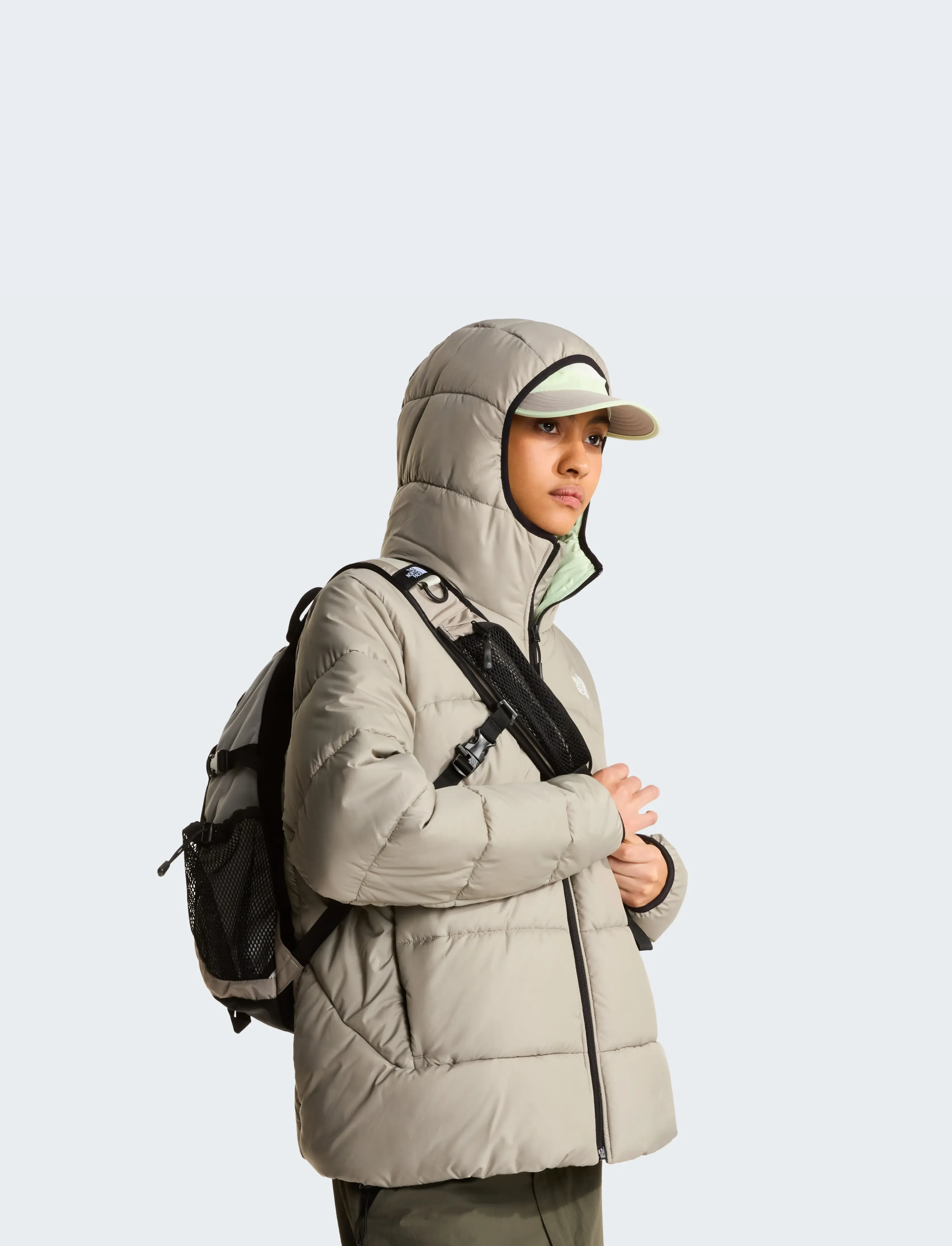 The North Face - HOT SHOT SLING - sport backpacks - stone slab/cumulus clou - 3