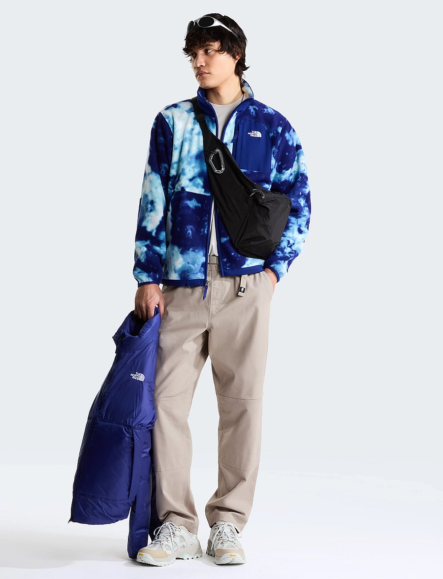 The North Face - M YUMIORI OFF PEAK FULL ZIP JACKET -PRNT - fleece & mellanlager - bold blue granitic rock - 3
