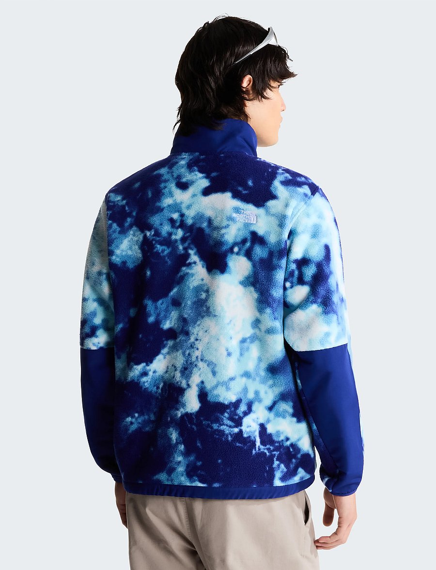 The North Face - M YUMIORI OFF PEAK FULL ZIP JACKET -PRNT - fleece & mellanlager - bold blue granitic rock - 5