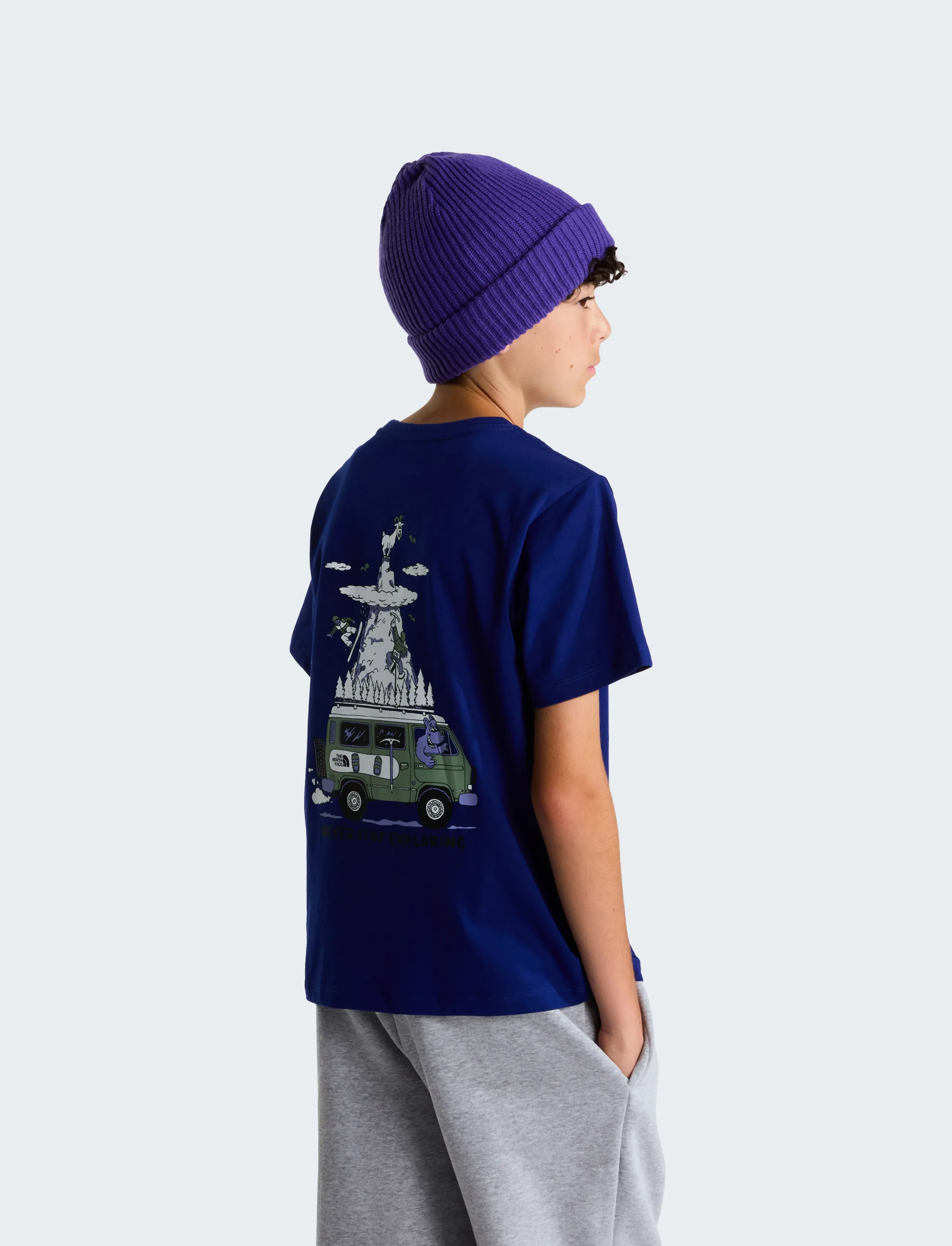 The North Face TEEN B OUTDOOR REGULAR SS TEE - GRAPHIC - Kurzärmelige - BOLD BLUE / navy