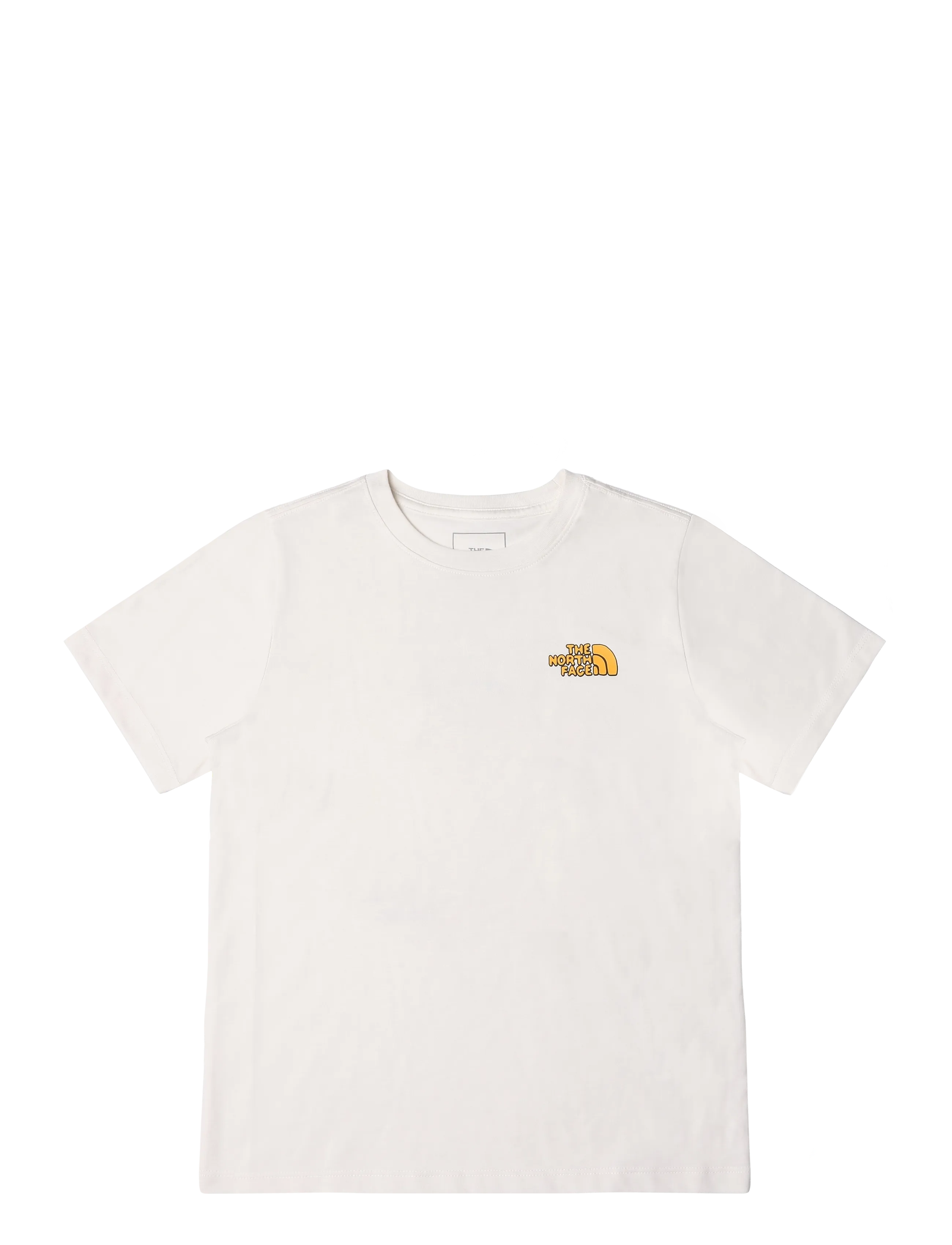 The North Face TEEN B OUTDOOR REGULAR SS TEE - GRAPHIC - Tøj - WHITE DUNE / cream
