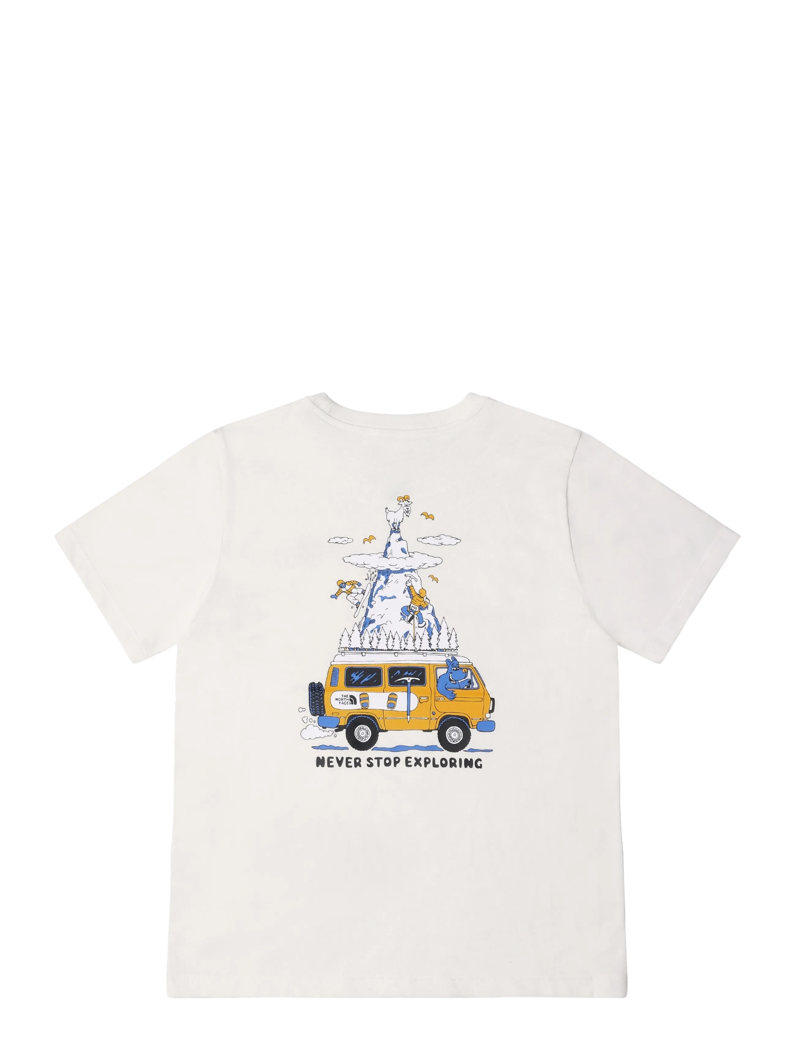 The North Face - TEEN B OUTDOOR REGULAR SS TEE - GRAPHIC - sportstoppe - white dune - 2