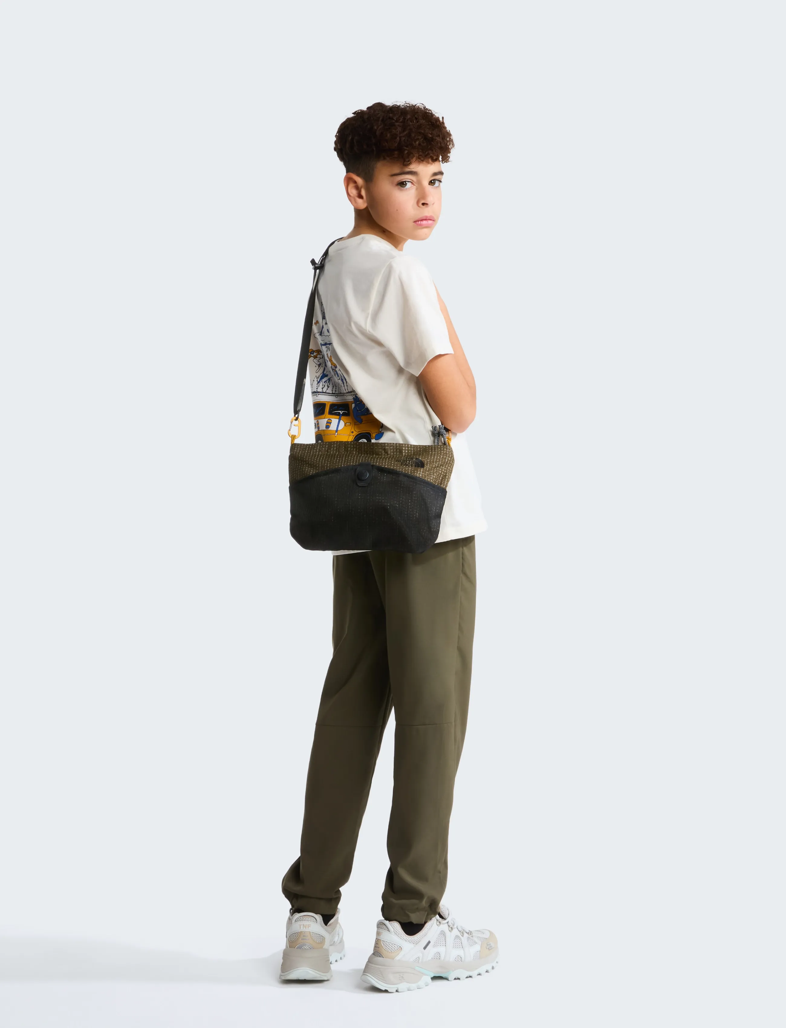 The North Face - TEEN B OUTDOOR REGULAR SS TEE - GRAPHIC - sportstoppe - white dune - 4