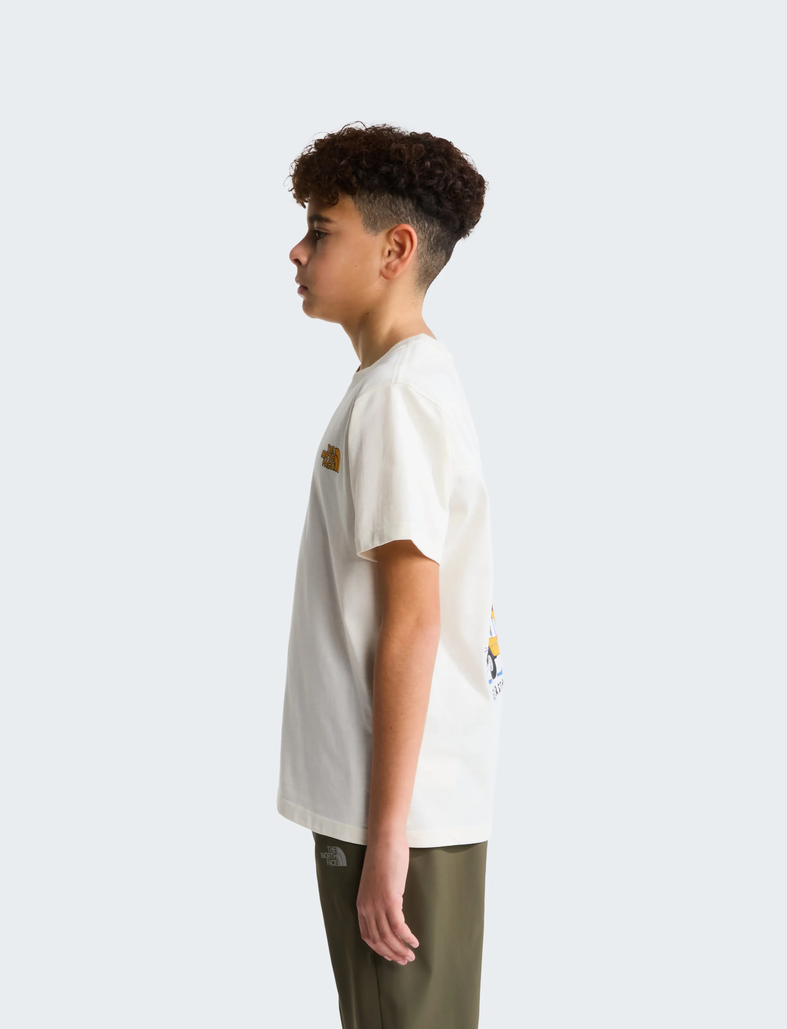 The North Face - TEEN B OUTDOOR REGULAR SS TEE - GRAPHIC - sportstoppe - white dune - 5