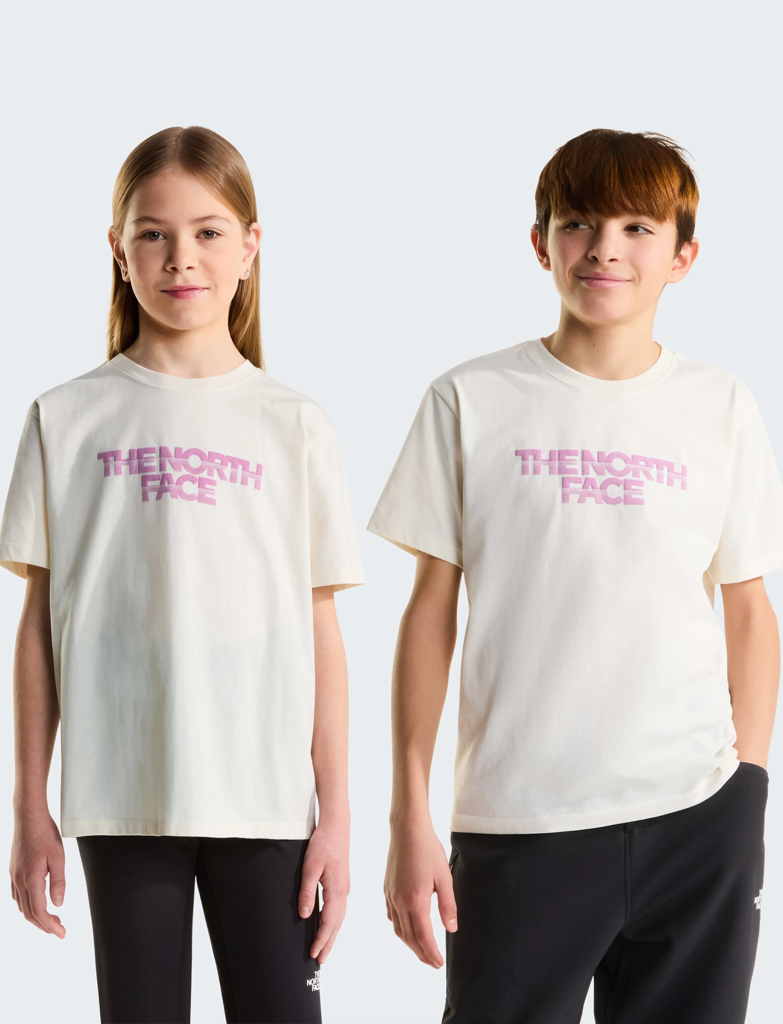 The North Face TEEN G CHALBI RELAXED SS TEE - GRAPHIC - Kurzärmelige - WHITE DUNE / cream