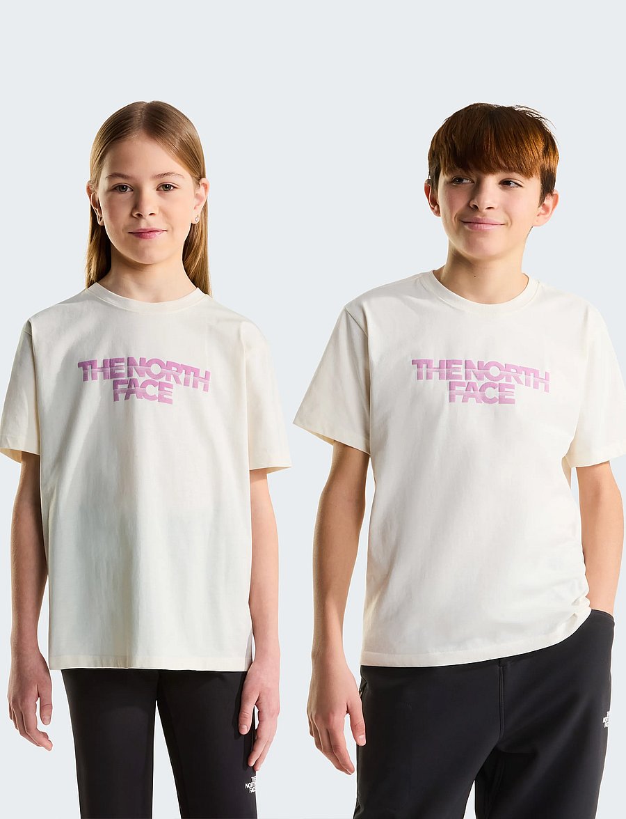 The North Face - TEEN G CHALBI RELAXED SS TEE - GRAPHIC - kurzärmelig - white dune - 0