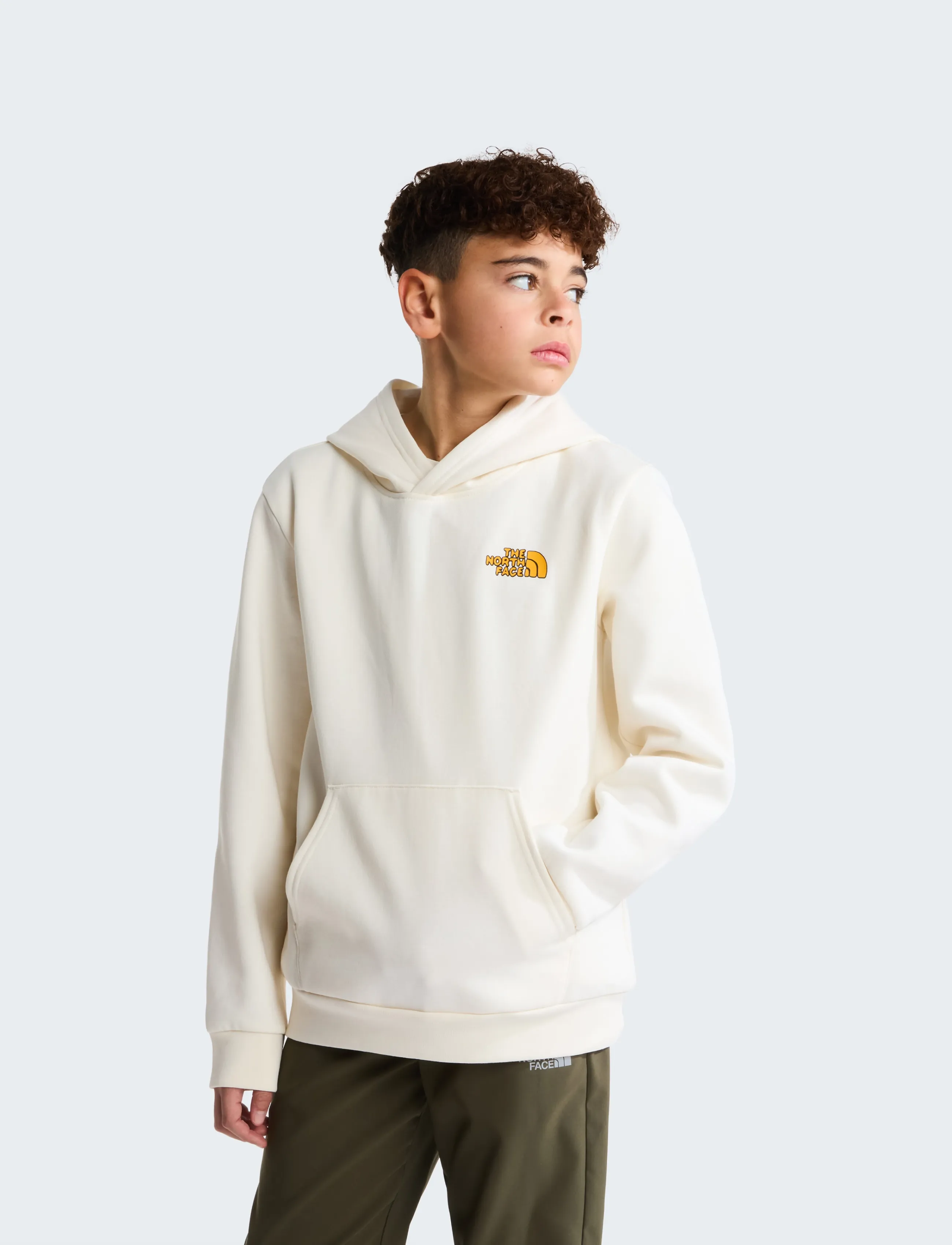 The North Face - TEEN B OUTDOOR REGULAR HOODIE - GRAPHIC - hoodies - white dune - 3