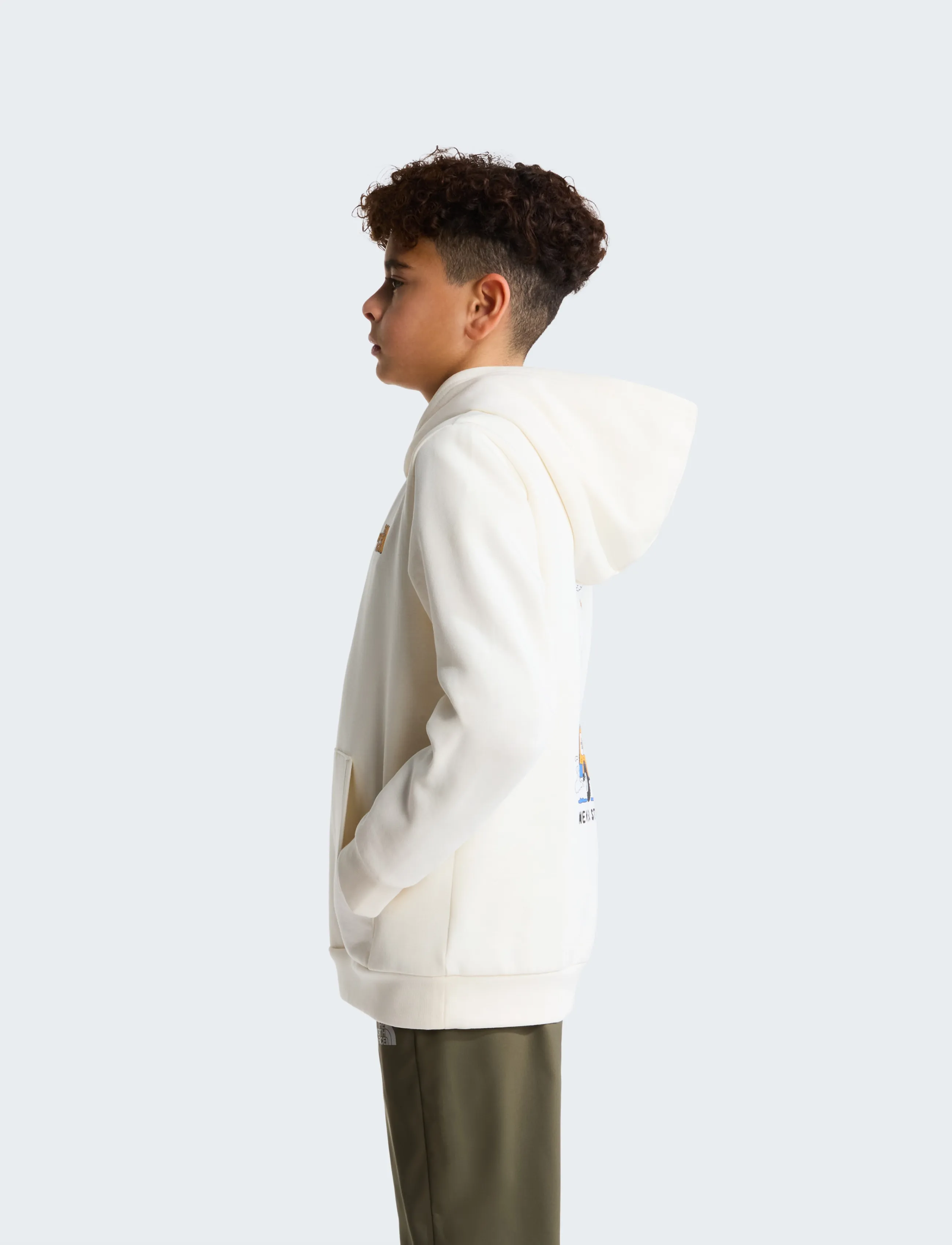The North Face - TEEN B OUTDOOR REGULAR HOODIE - GRAPHIC - hoodies - white dune - 5