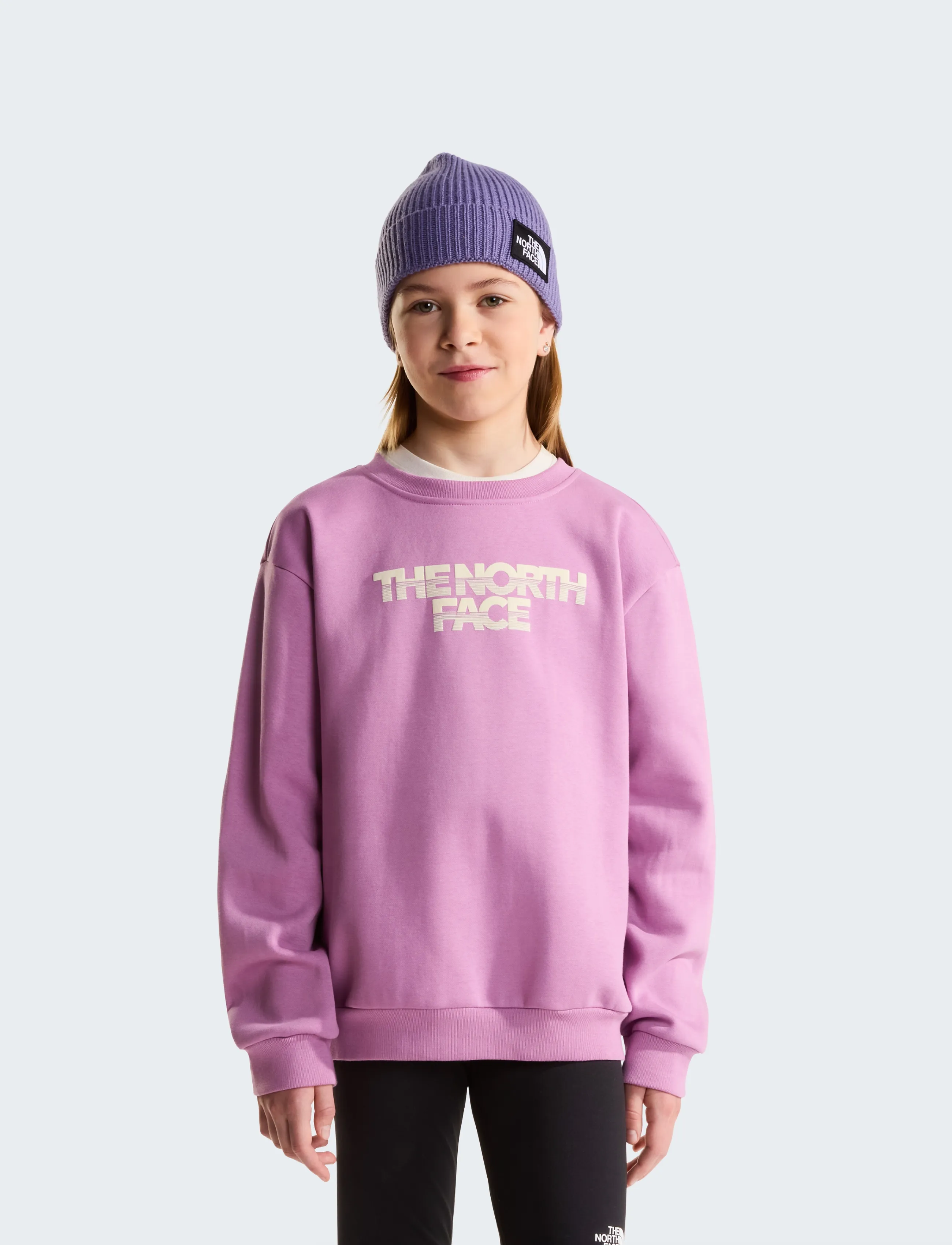 The North Face Teen G Chalbi Relaxed Crew Graphic, XS, Sweatshirts & Hoodies, Lila - Sweatshirts, Kinder