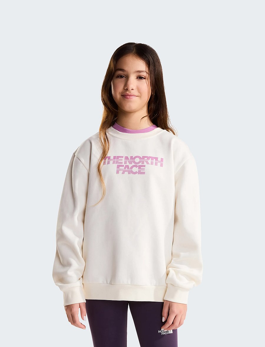 The North Face - TEEN G CHALBI RELAXED CREW - GRAPHIC - sweatshirts - white dune - 0