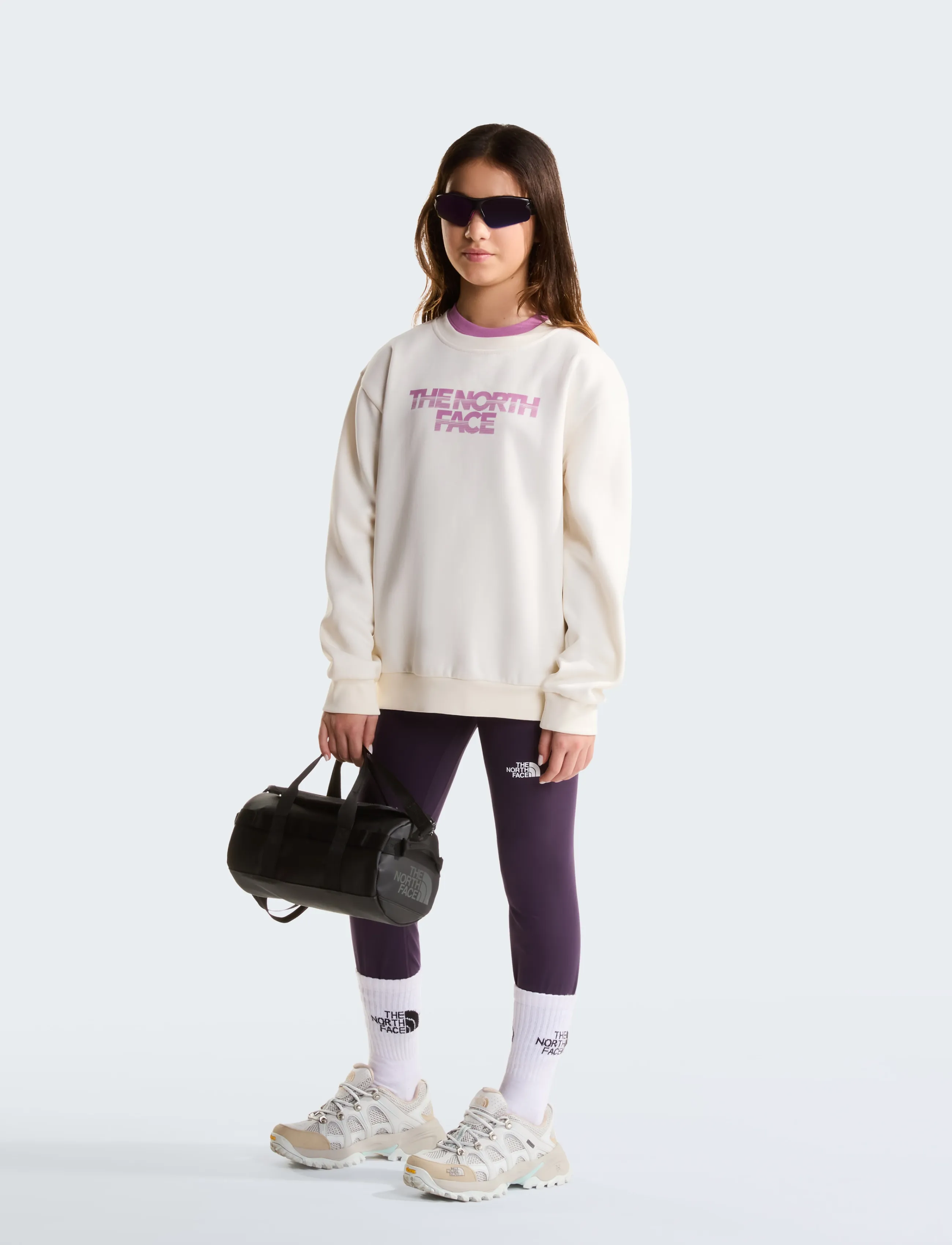 The North Face - TEEN G CHALBI RELAXED CREW - GRAPHIC - sweatshirts - white dune - 3
