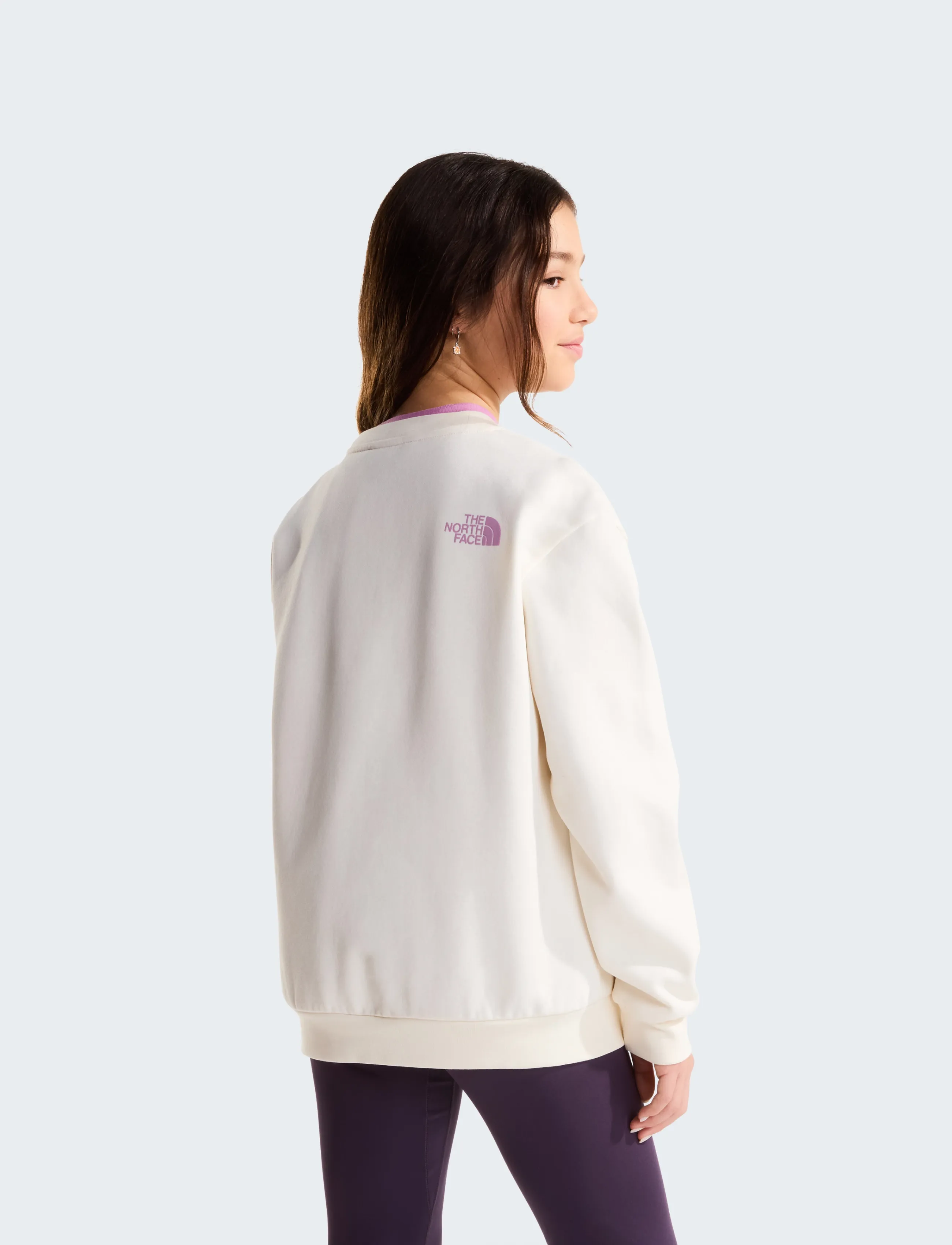 The North Face - TEEN G CHALBI RELAXED CREW - GRAPHIC - sweatshirts - white dune - 5