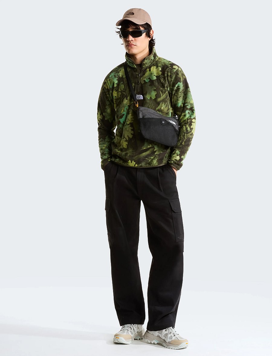 The North Face - M NOVELTY LOGO GLACIER 1/4 ZIP - PRINT - fleece og mellemlag - new taupe green yosemit - 5