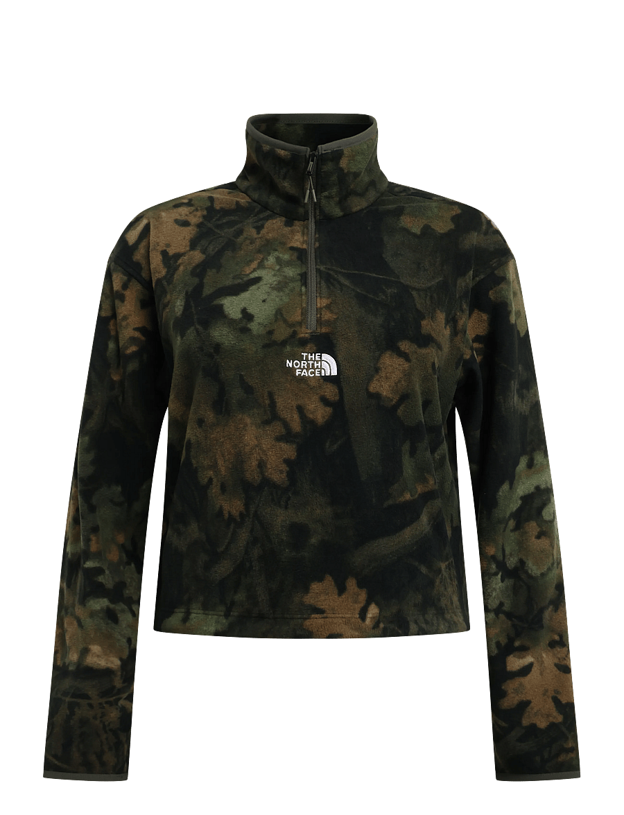 The North Face - W NOVELTY LOGO GLACIER 1/4 ZIP - PRINT - Överdelar - woodland green yosemite - 1