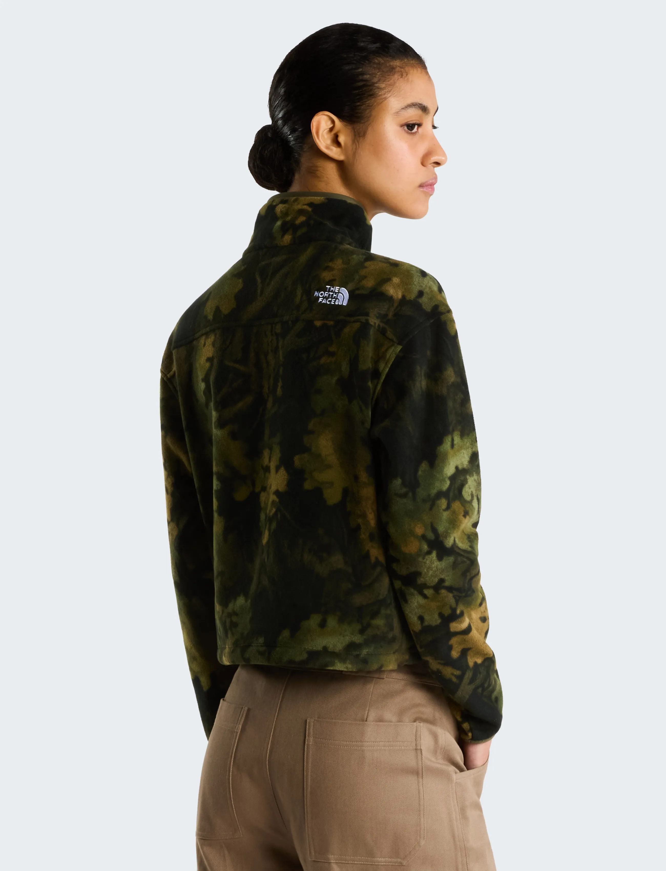 The North Face - W NOVELTY LOGO GLACIER 1/4 ZIP - PRINT - Överdelar - woodland green yosemite - 5