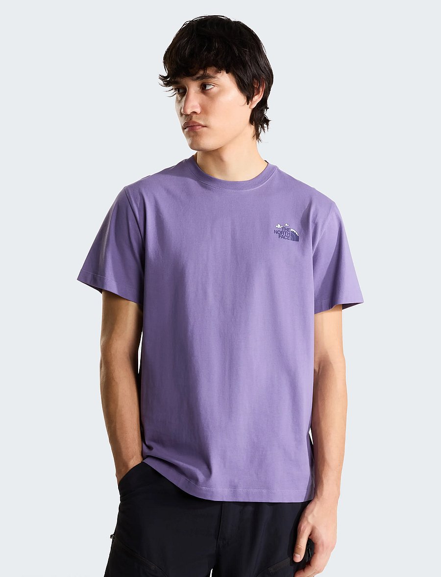 The North Face - U NAT HIGH SOCIETY RLX SS TEE-GRAPHIC - oberteile & t-shirts - grounded plum - 4