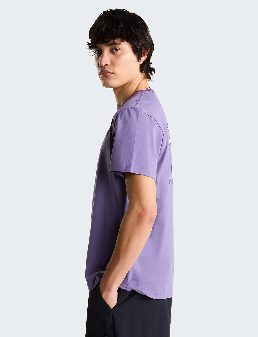 The North Face - U NAT HIGH SOCIETY RLX SS TEE-GRAPHIC - oberteile & t-shirts - grounded plum - 5