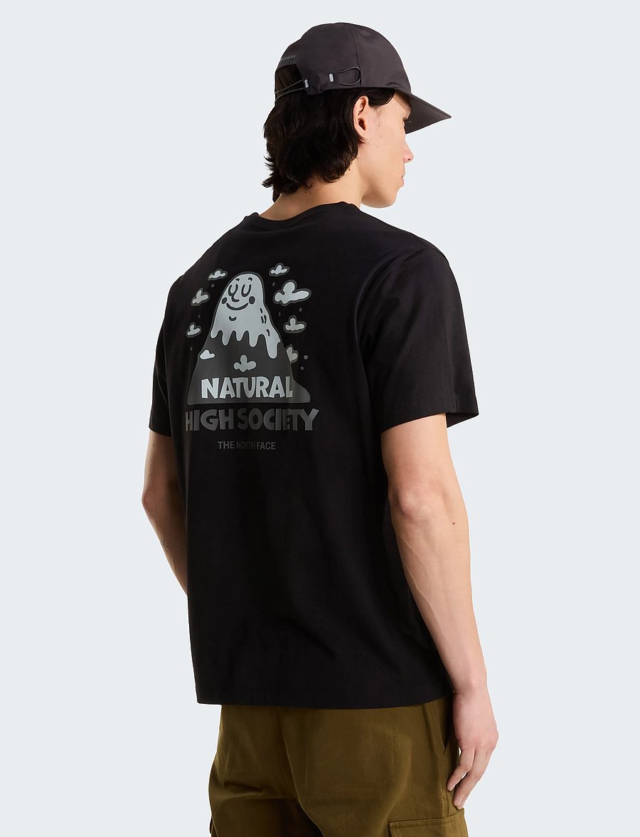 The North Face - U NAT HIGH SOCIETY RLX SS TEE-GRAPHIC - t-shirts - tnf black - 0