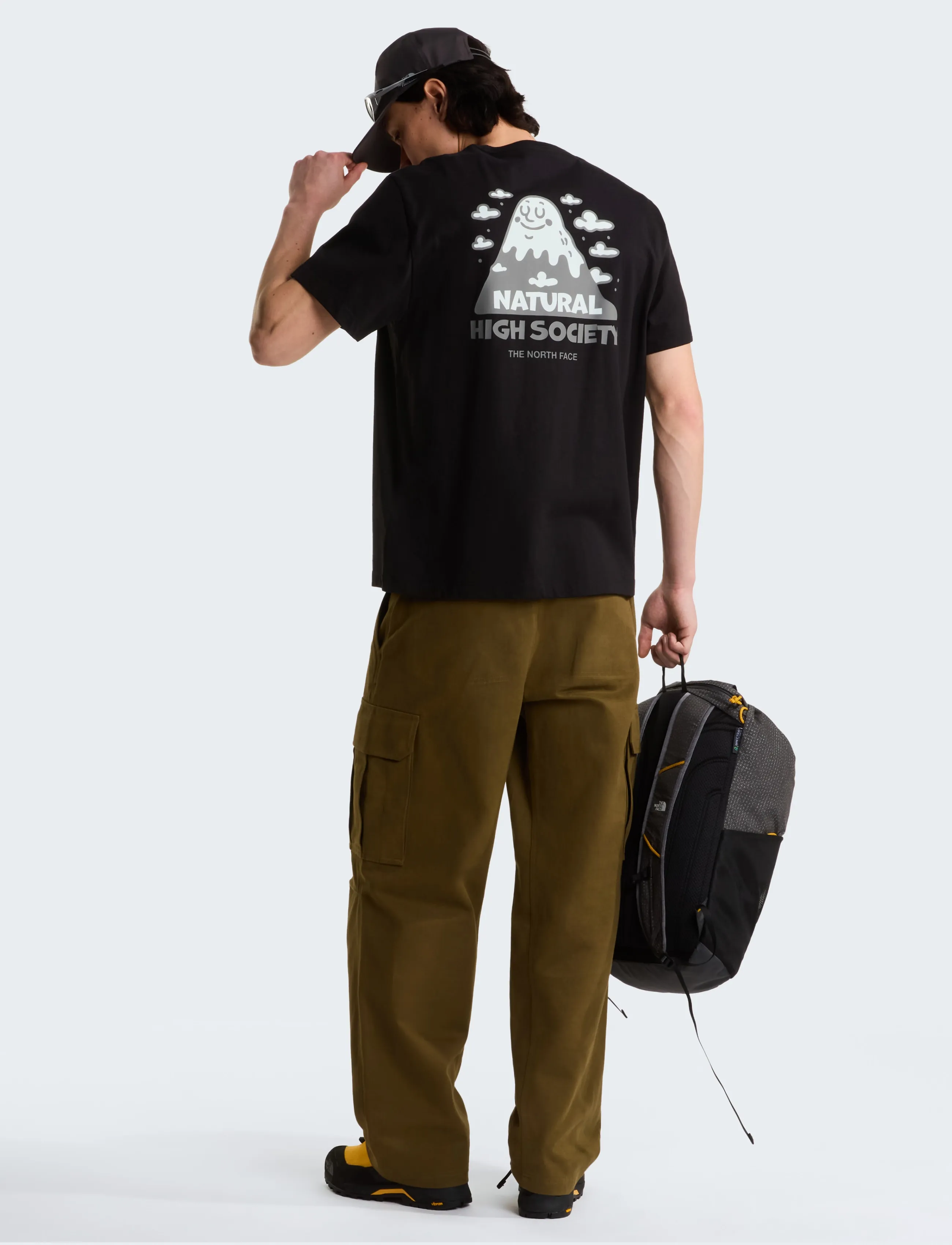The North Face - U NAT HIGH SOCIETY RLX SS TEE-GRAPHIC - t-shirts - tnf black - 4