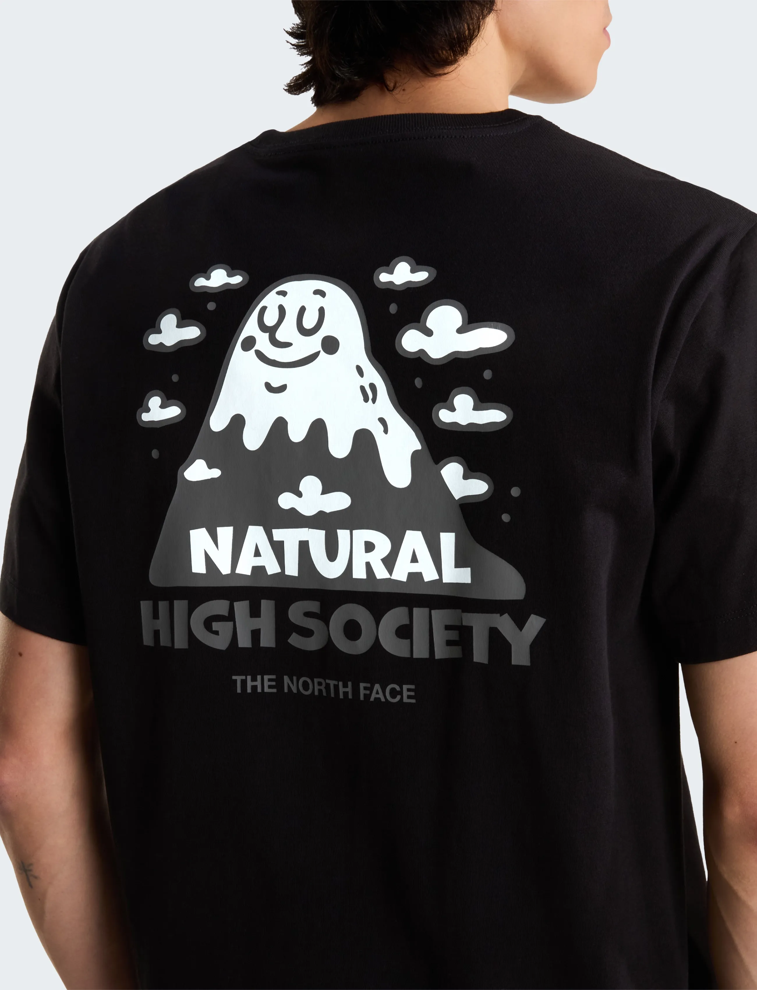 The North Face U NAT HIGH SOCIETY RLX SS TEE-GRAPHIC - Streetstyle - TNF BLACK / black