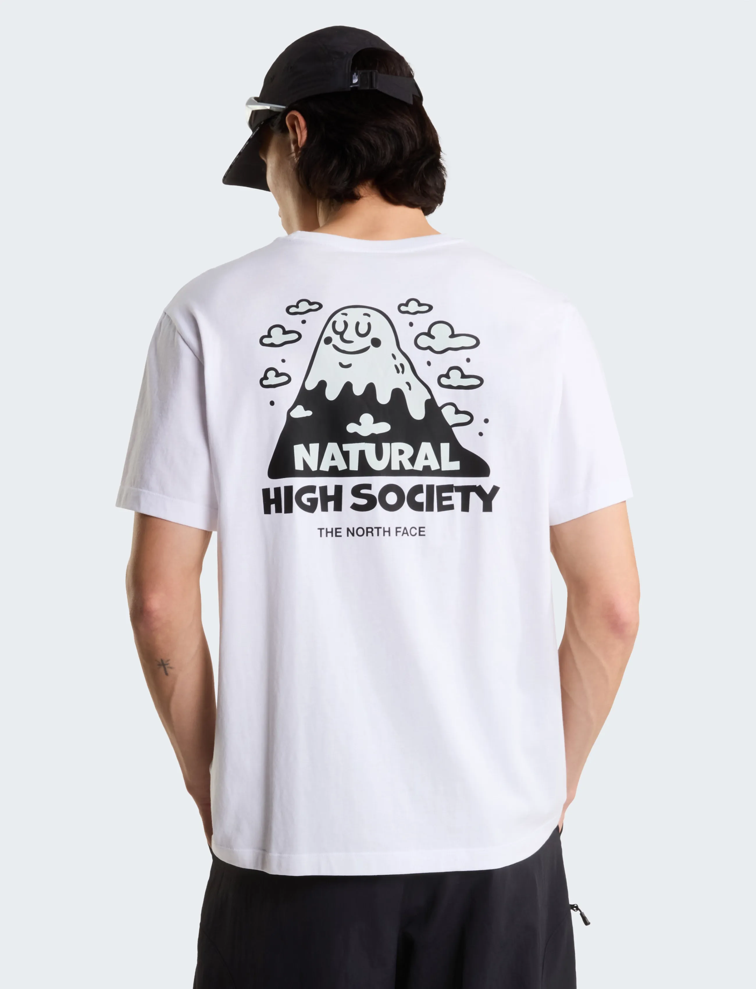 The North Face U NAT HIGH SOCIETY RLX SS TEE-GRAPHIC - T-shirts - TNF WHITE / white
