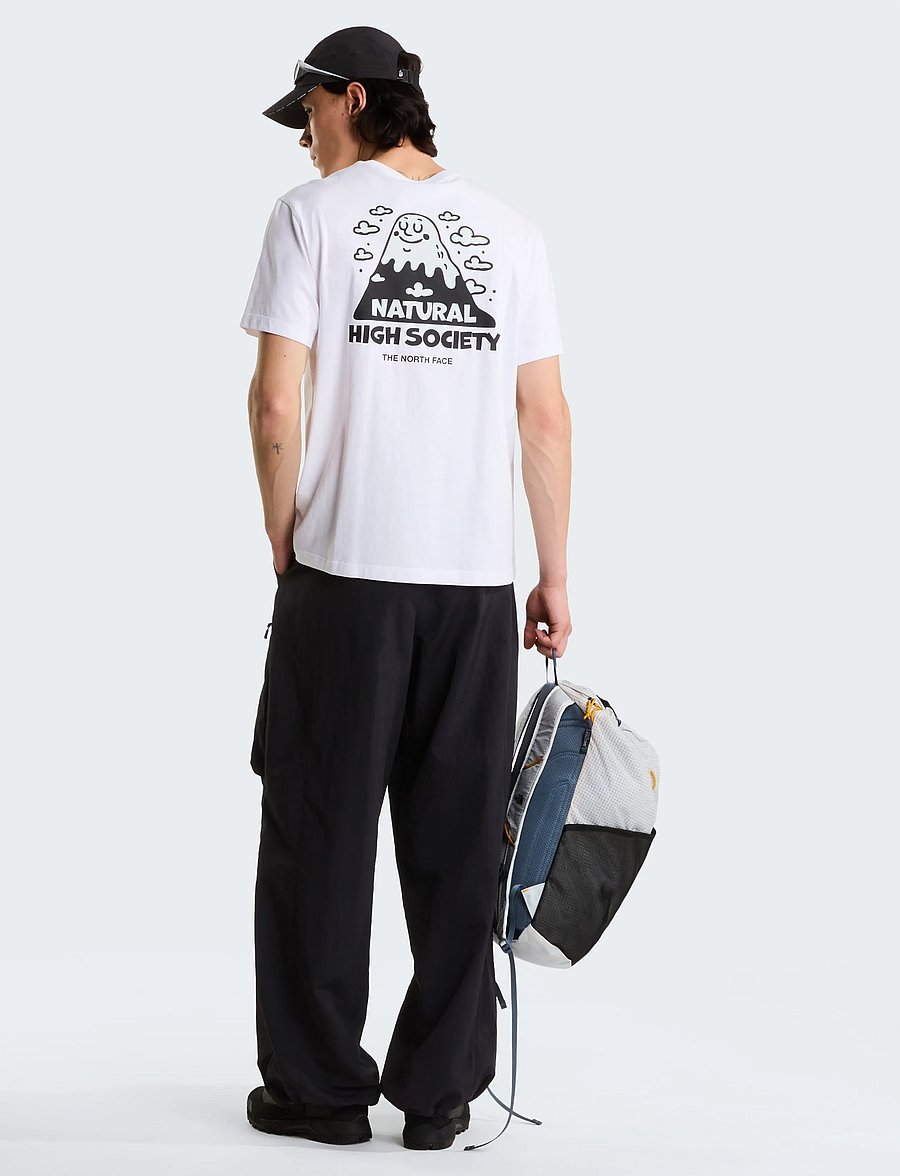 The North Face - U NAT HIGH SOCIETY RLX SS TEE-GRAPHIC - t-shirts - tnf white - 4