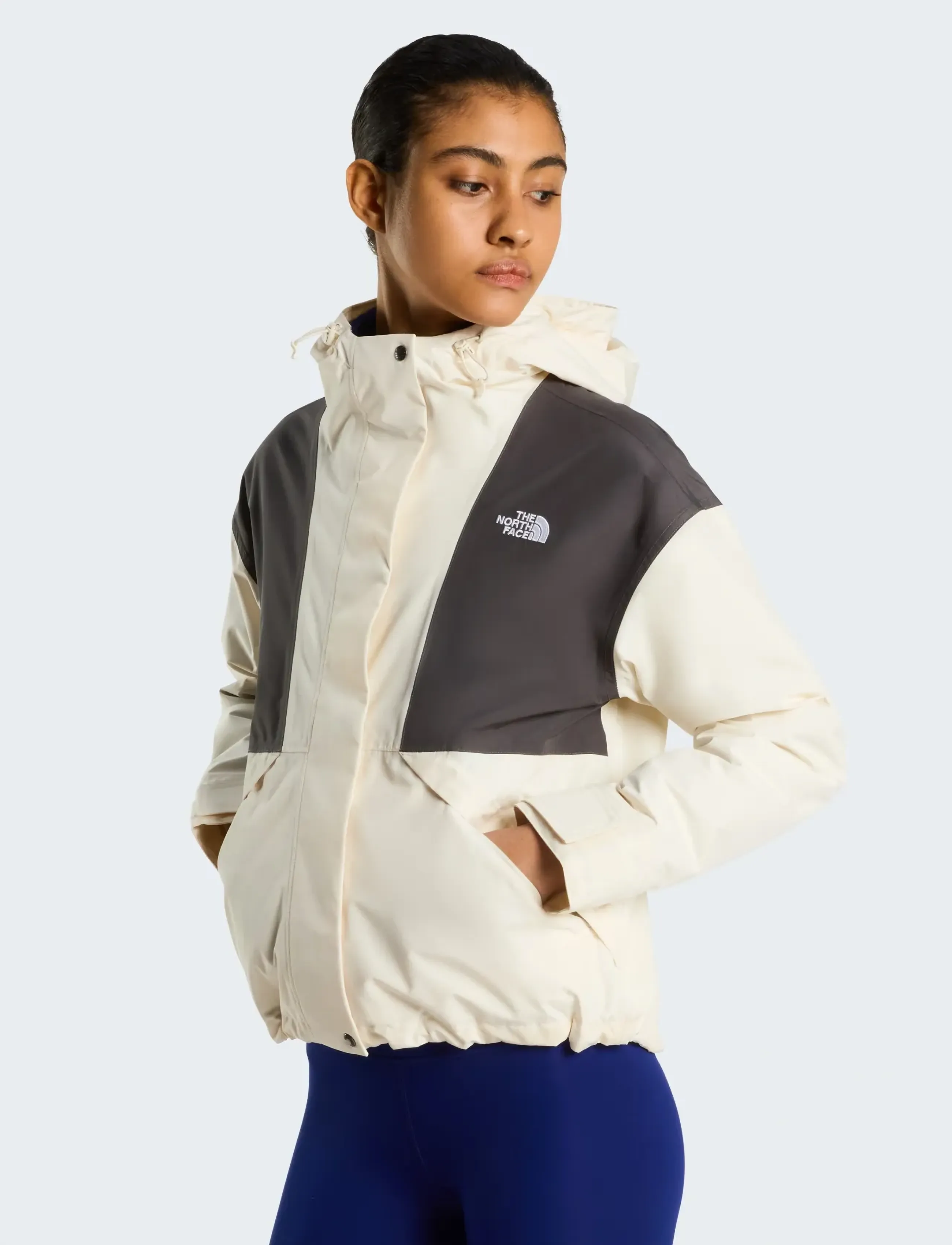 The North Face W Reign On 2.0 Jacket, Kvinder, Hættejakke, Cream, Str: XS