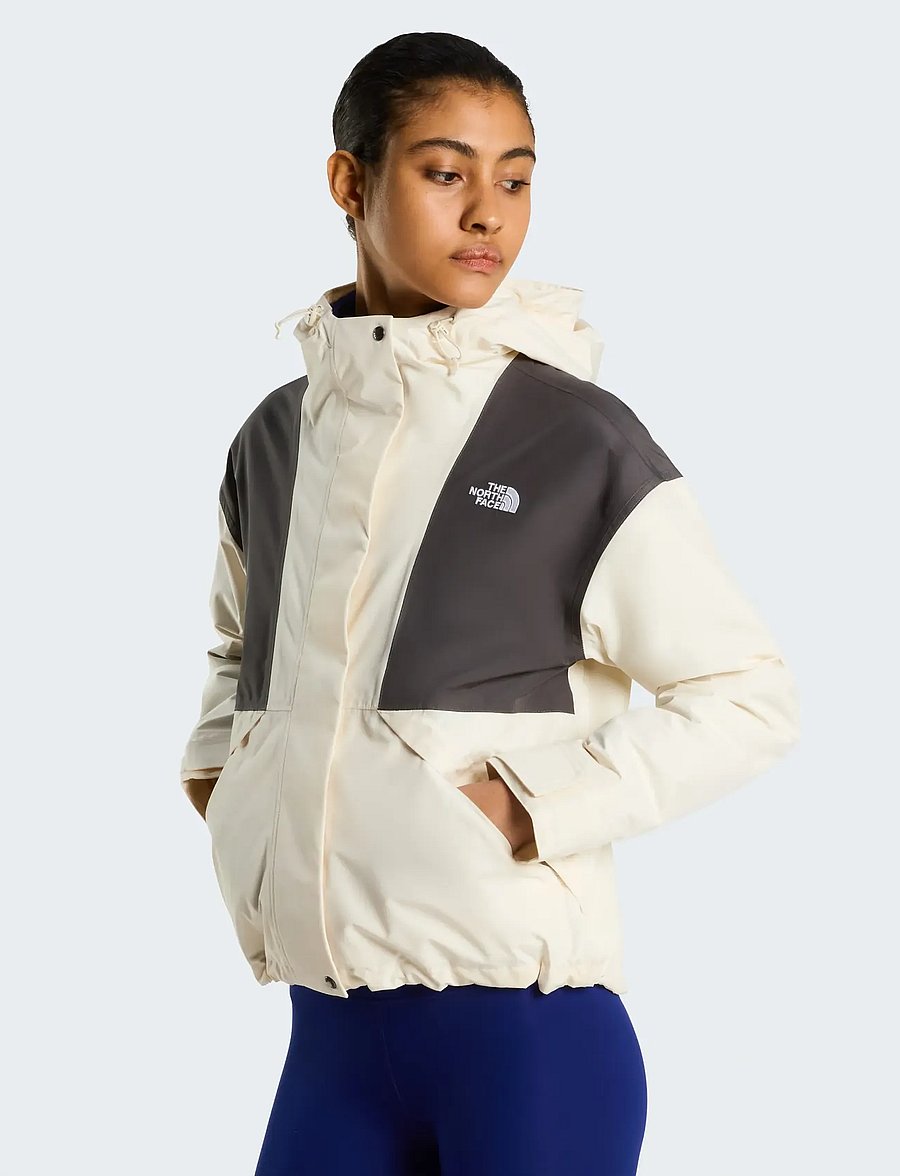 The North Face - W REIGN ON 2.0 JACKET - friluftsjakker - white dune/anthracite g - 0
