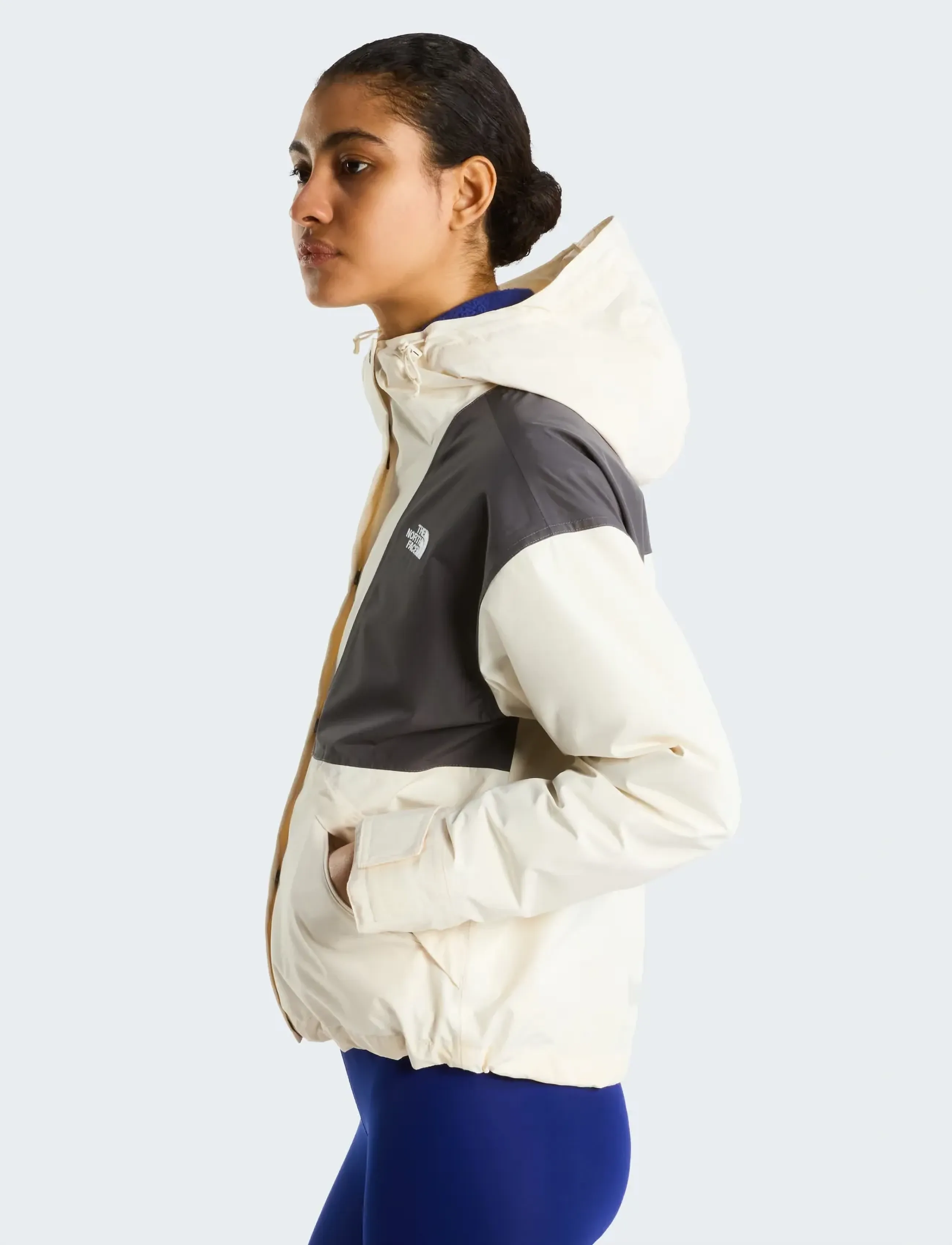 The North Face - W REIGN ON 2.0 JACKET - ytterkläder - white dune/anthracite g - 4