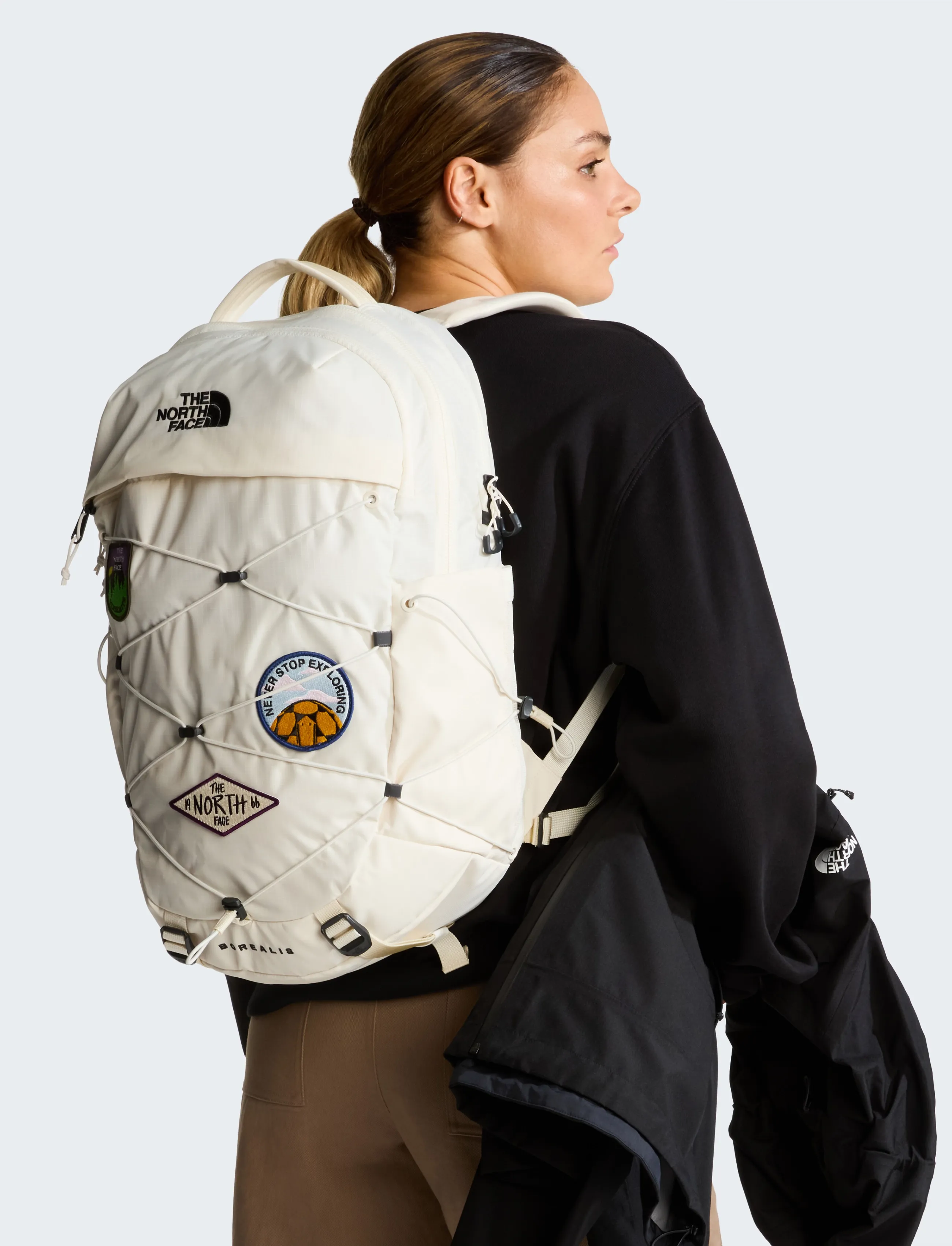 The North Face W Borealis Patch, Kvinder, Patch Rygsæk, Cream, Str: OS WOMEN