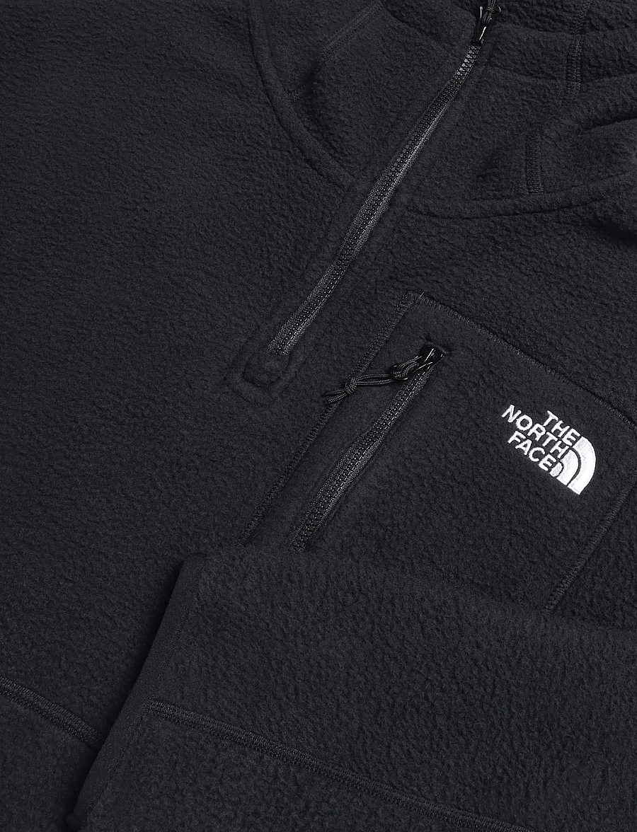 The North Face - W YUMIORI 1/4 ZIP HOOD NOVELTY - huvtröjor - tnf black - 5