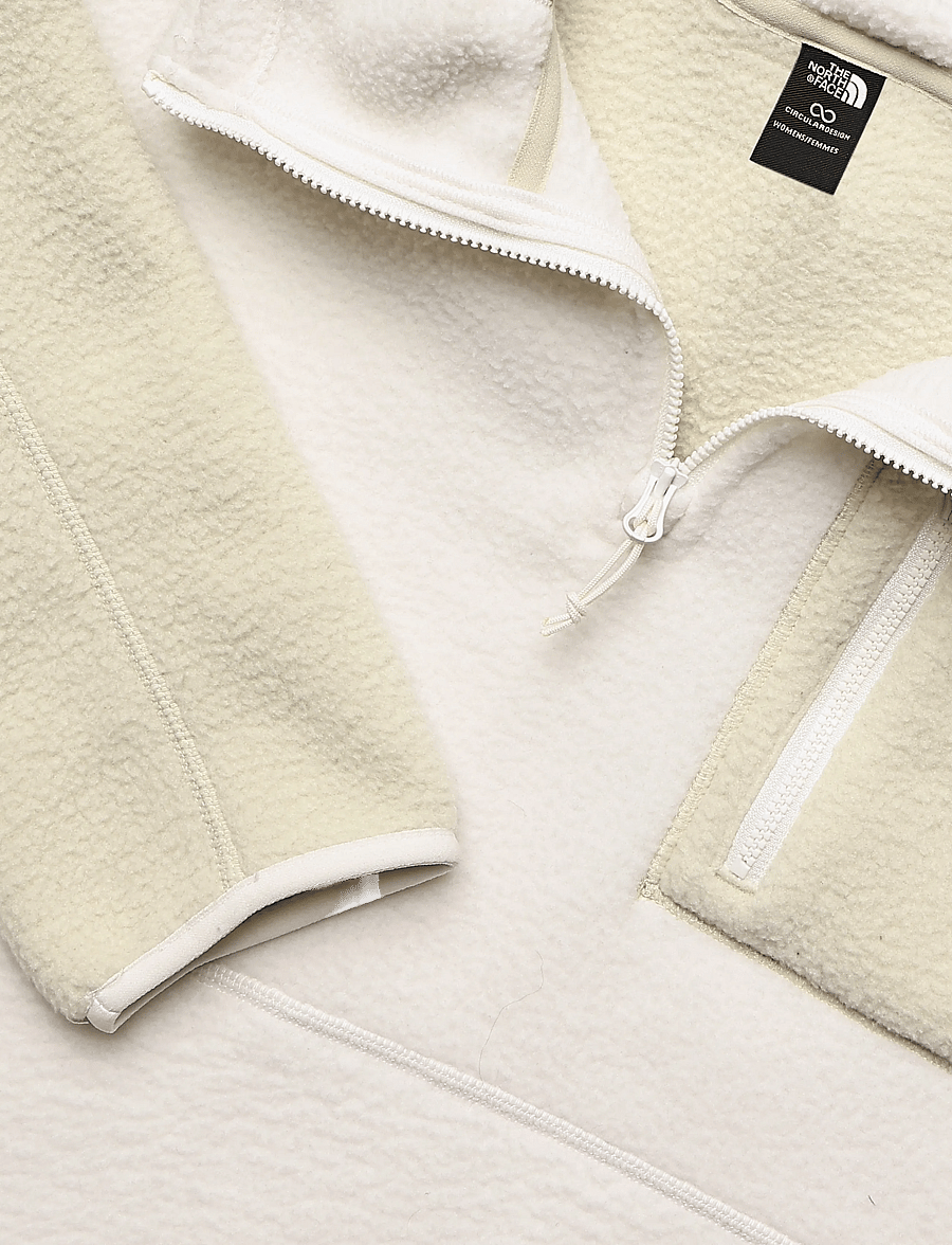 The North Face - W YUMIORI 1/4 ZIP HOOD NOVELTY - sweatshirts - white dune/desert stone - 5