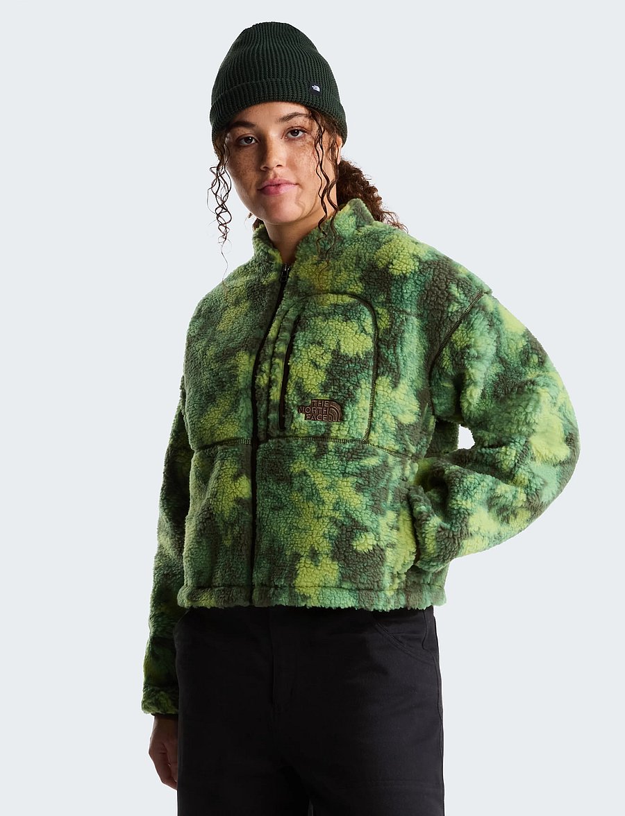 The North Face - W EXTREME PILE 2 FZ JACKET -PRINT - friluftsjakker - woodland green yosemite - 0