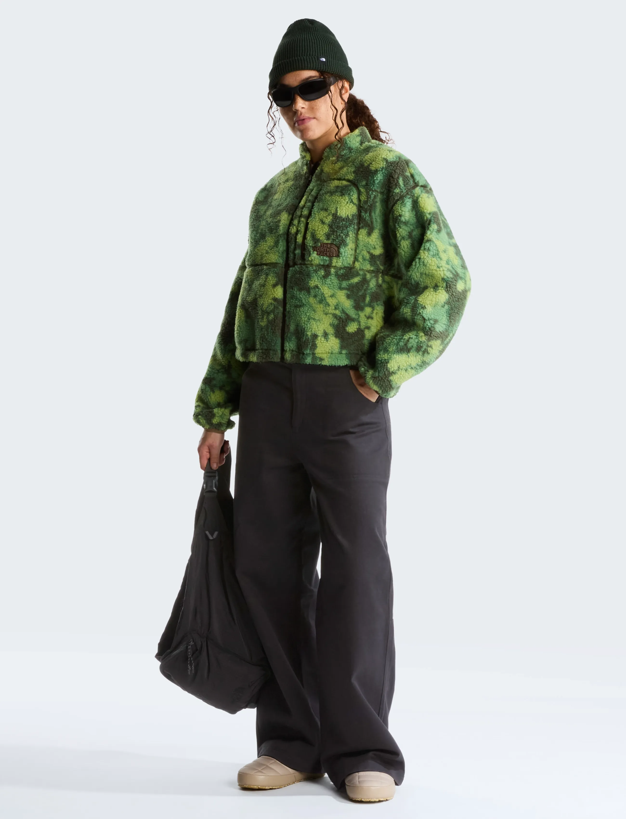The North Face - W EXTREME PILE 2 FZ JACKET -PRINT - woodland green yosemite - 3