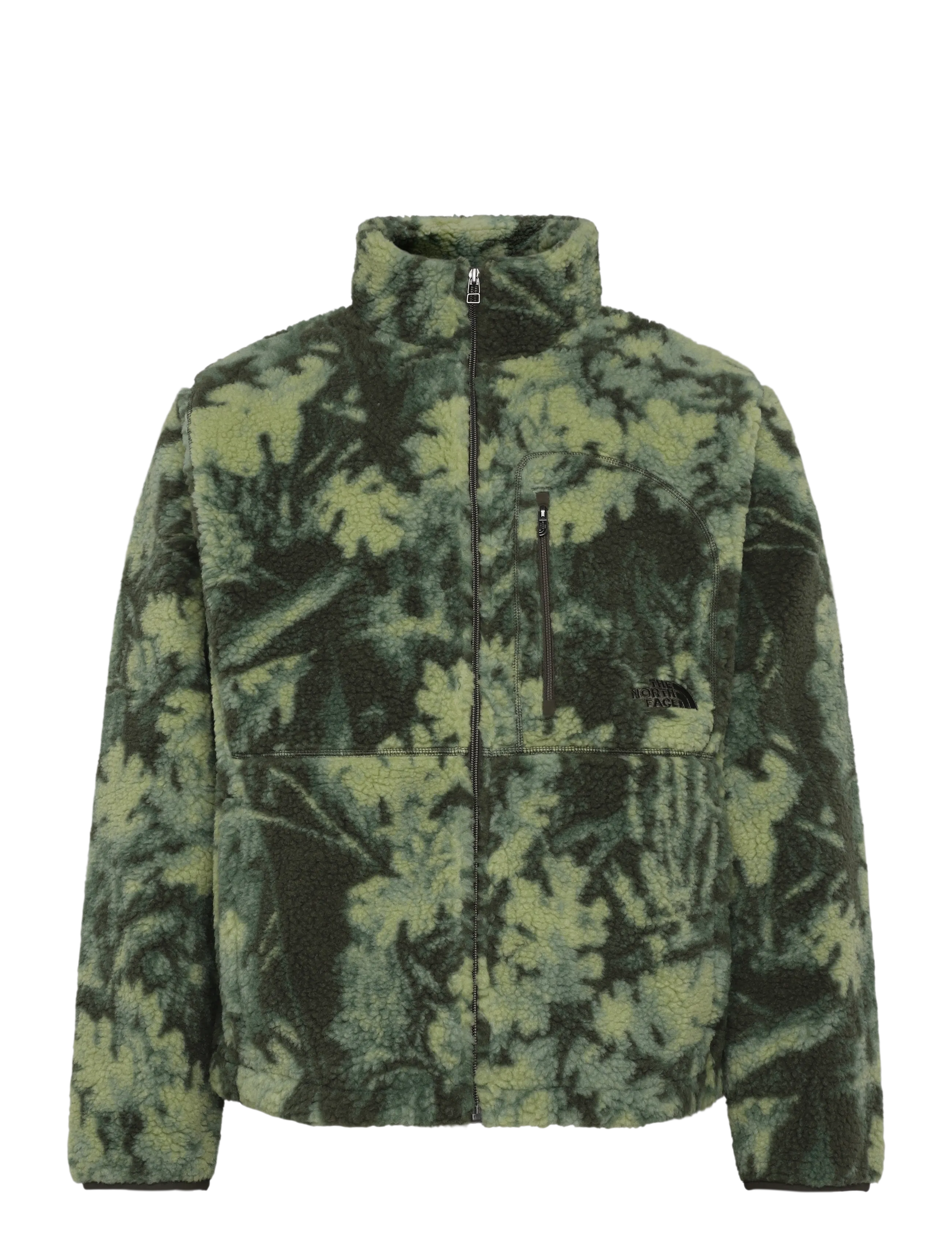 The North Face M EXTREME PILE 2 FZ JACKET -PRINT - Kläder - NEW TAUPE GREEN YOSEMIT / green