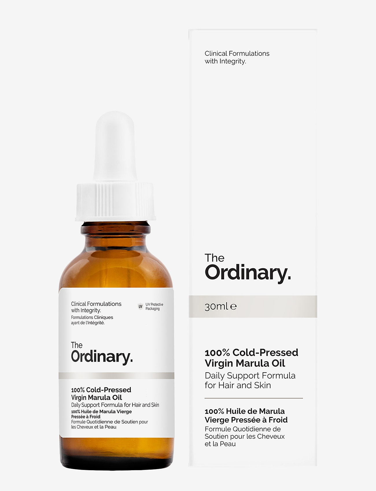 The Ordinary - 100% Cold-Pressed Virgin Marula Oil - serum & oljor  - clear - 1