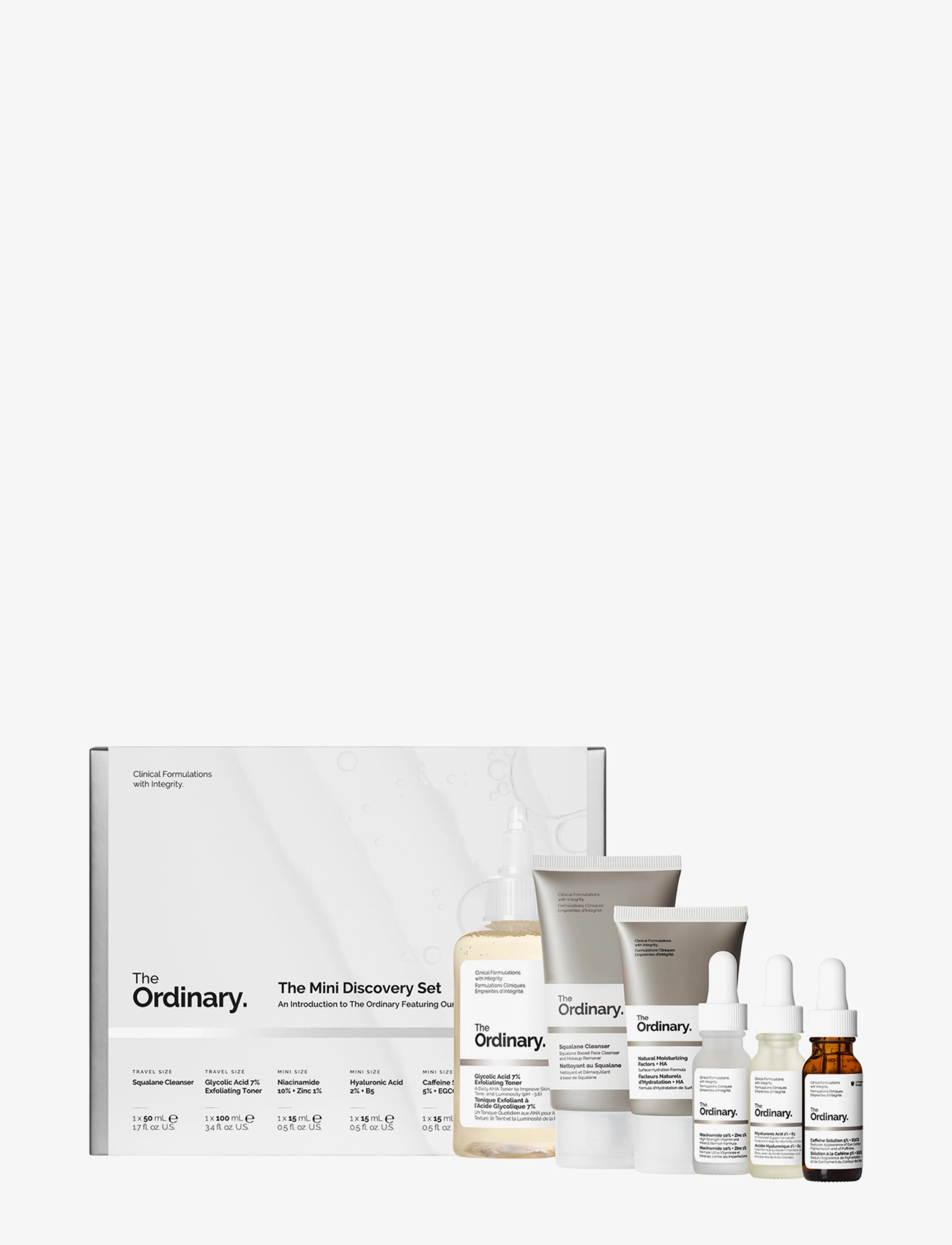 The Ordinary THE O. MINI DISCOVERY SET - Hudpleje - MULTI / clear