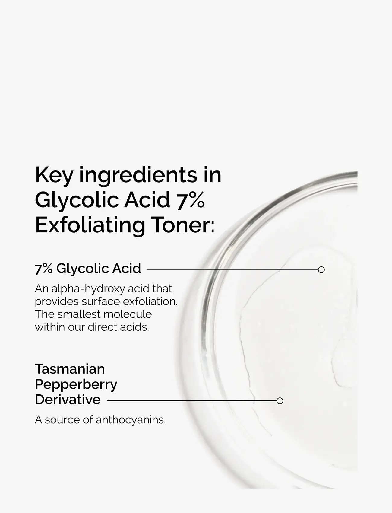 The Ordinary - Glycolic Acid 7% Exfoliating Toner - exfolierande ansiktsvatten - clear - 3