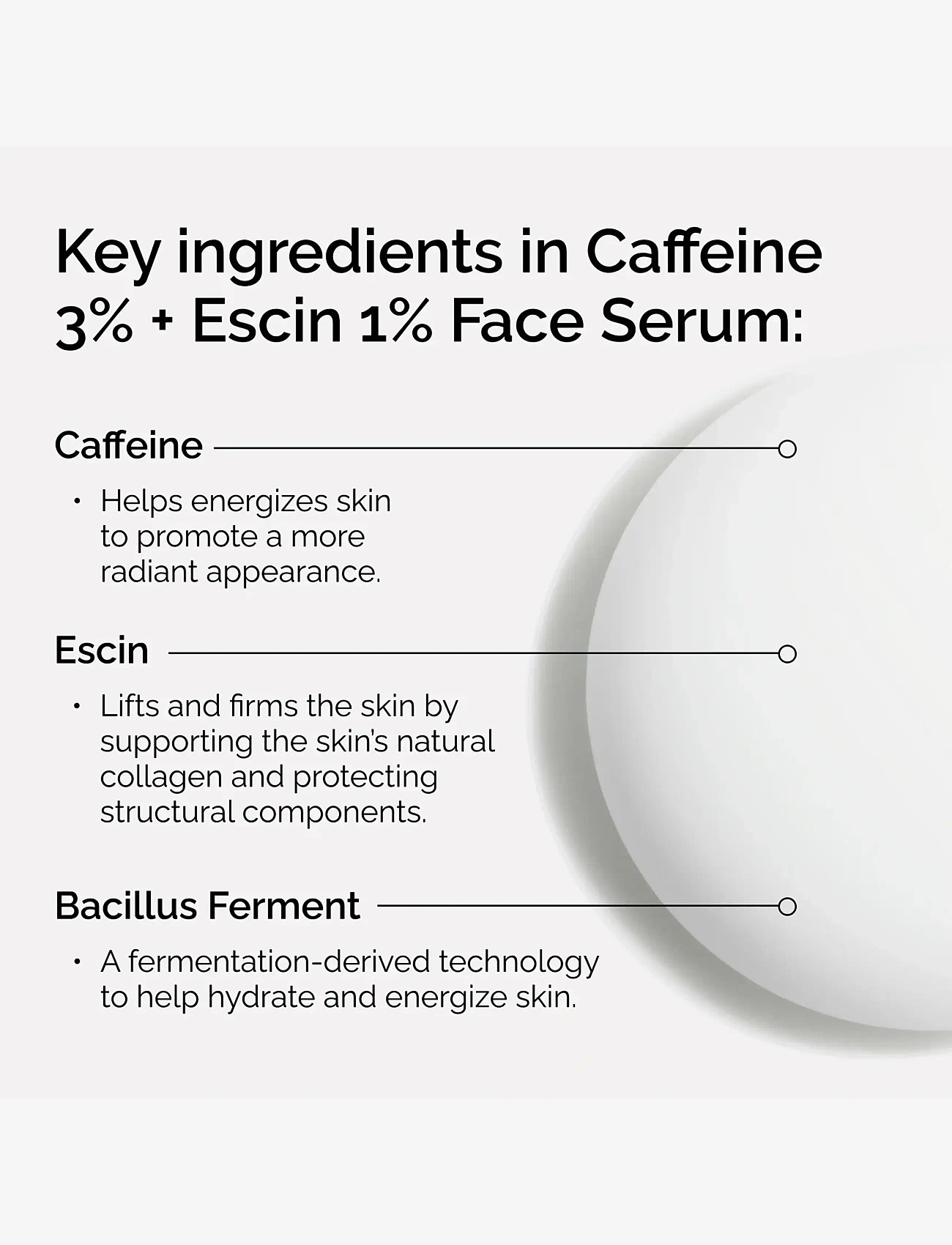 The Ordinary - Caffeine 3% + Escin 1% Face Serum - serum & olier - clear - 3