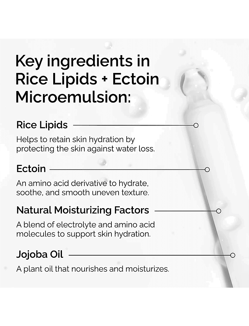 The Ordinary - Rice Lipids + Ectoin Microemulsion - serum & olier - clear - 3