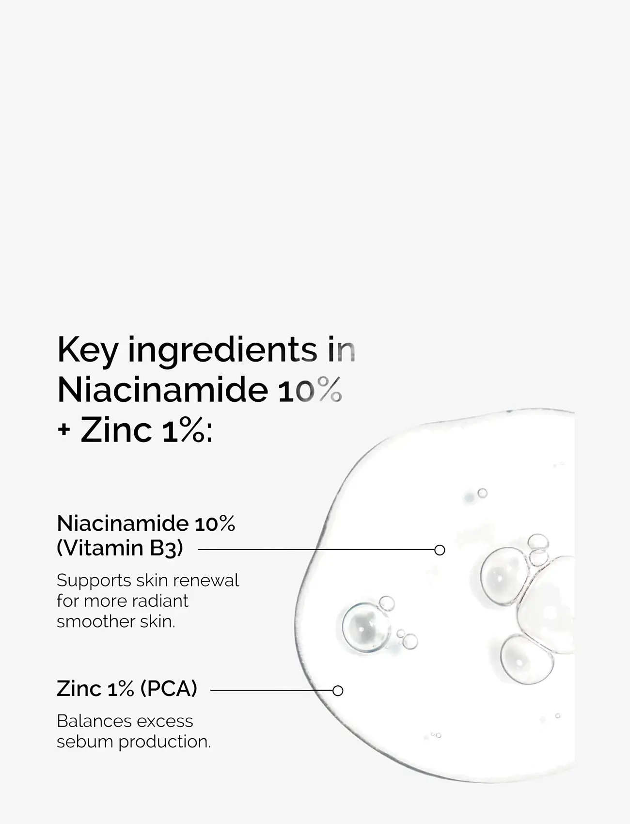 The Ordinary - Niacinamide 10% + Zinc 1% - serum & oljor  - clear - 2