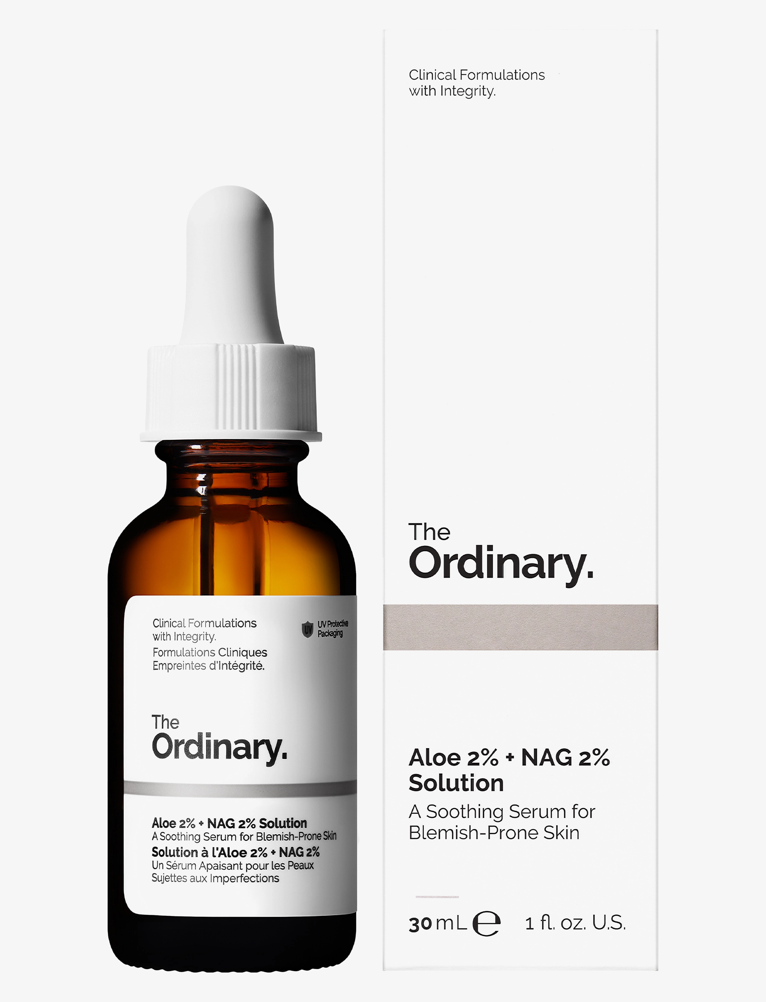 The Ordinary - Aloe 2% + NAG 2% Solution - serum og oljer - clear - 3